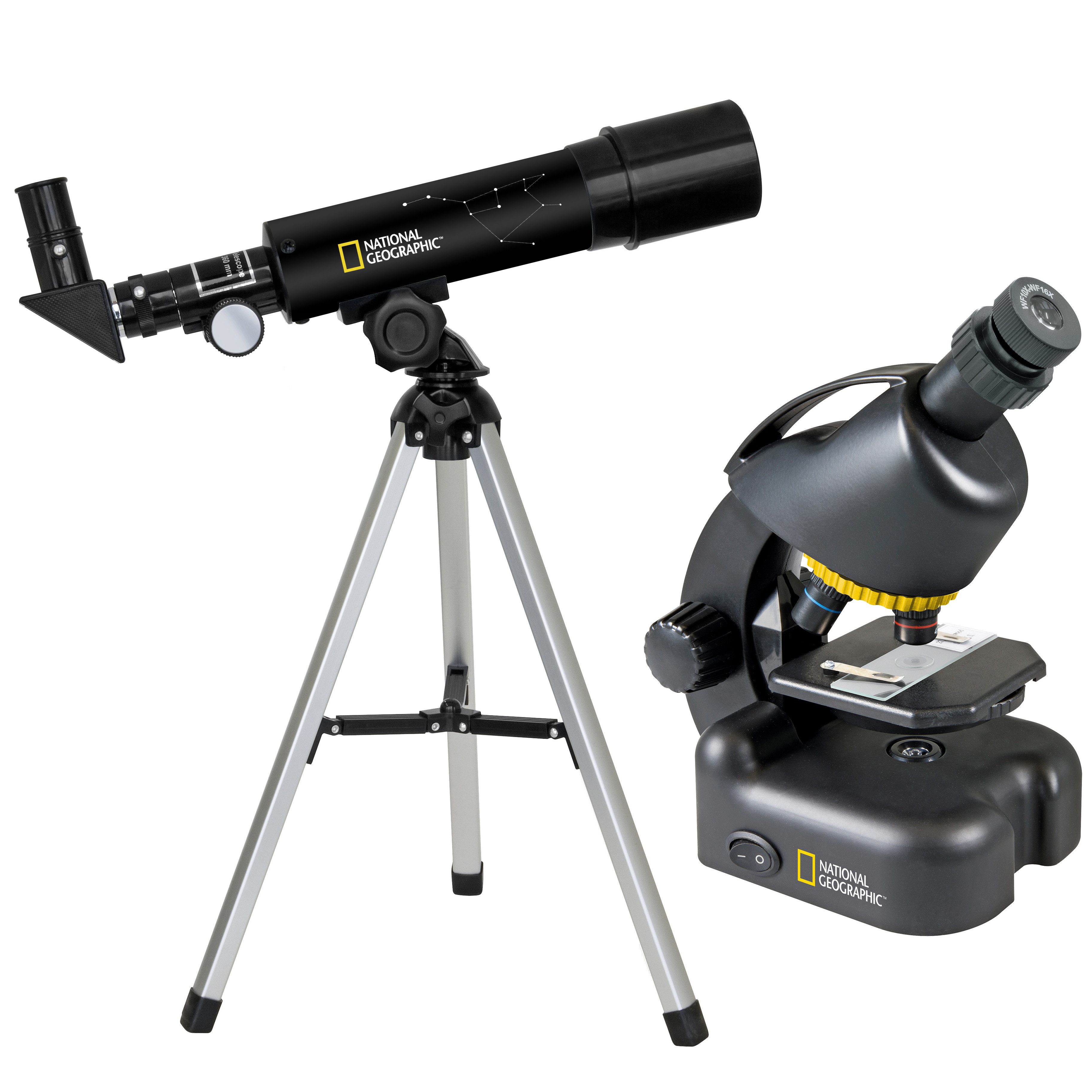 NATIONAL GEOGRAPHIC NATIONAL GEOGRAPHIC Kompakt-Teleskop + Mikroskop mit Smartphonehalter… Kindermikroskop