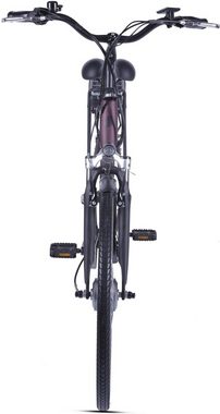 LLobe E-Bike Metropolitan JOY rot 10 Ah, 3 Gang, Nabenschaltung, Frontmotor, 360 Wh Akku