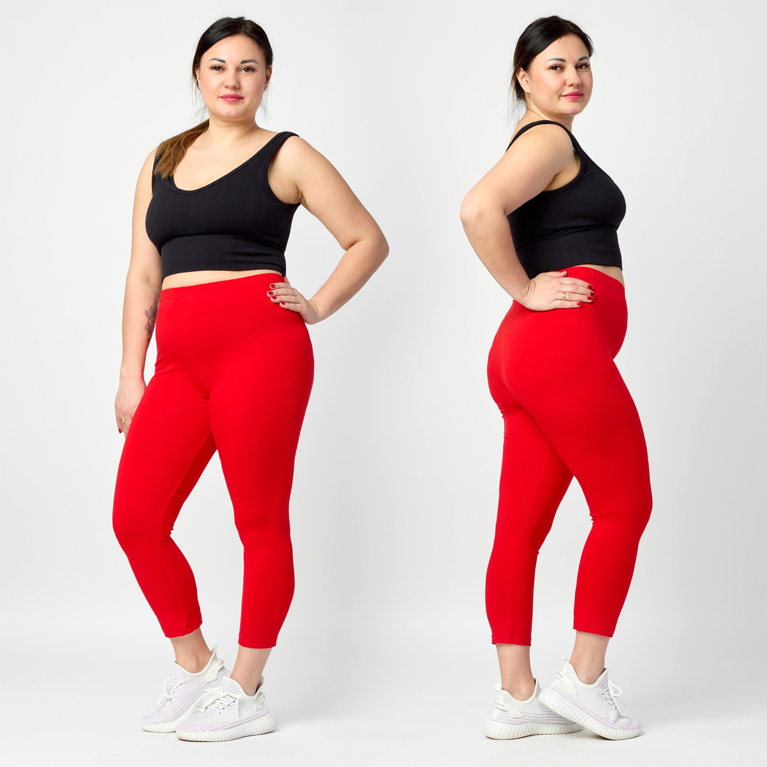 Merry Style Leggings Große Größen Damen 3/4 Länge aus Viskose MS10-449 (1-t günstig online kaufen