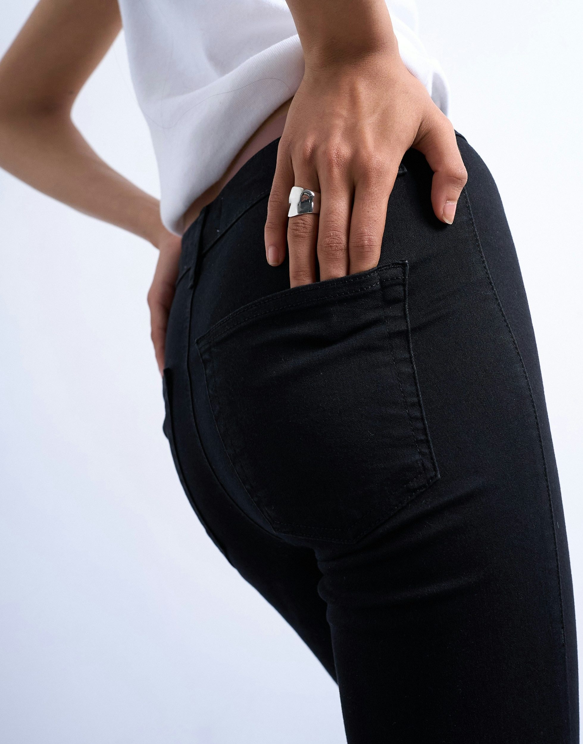 TOPSHOP Skinny-fit-Jeans TSJONI HR SKINNY DNM JEANS BL NOOS Baumwollmischung, skinny fit, high waist