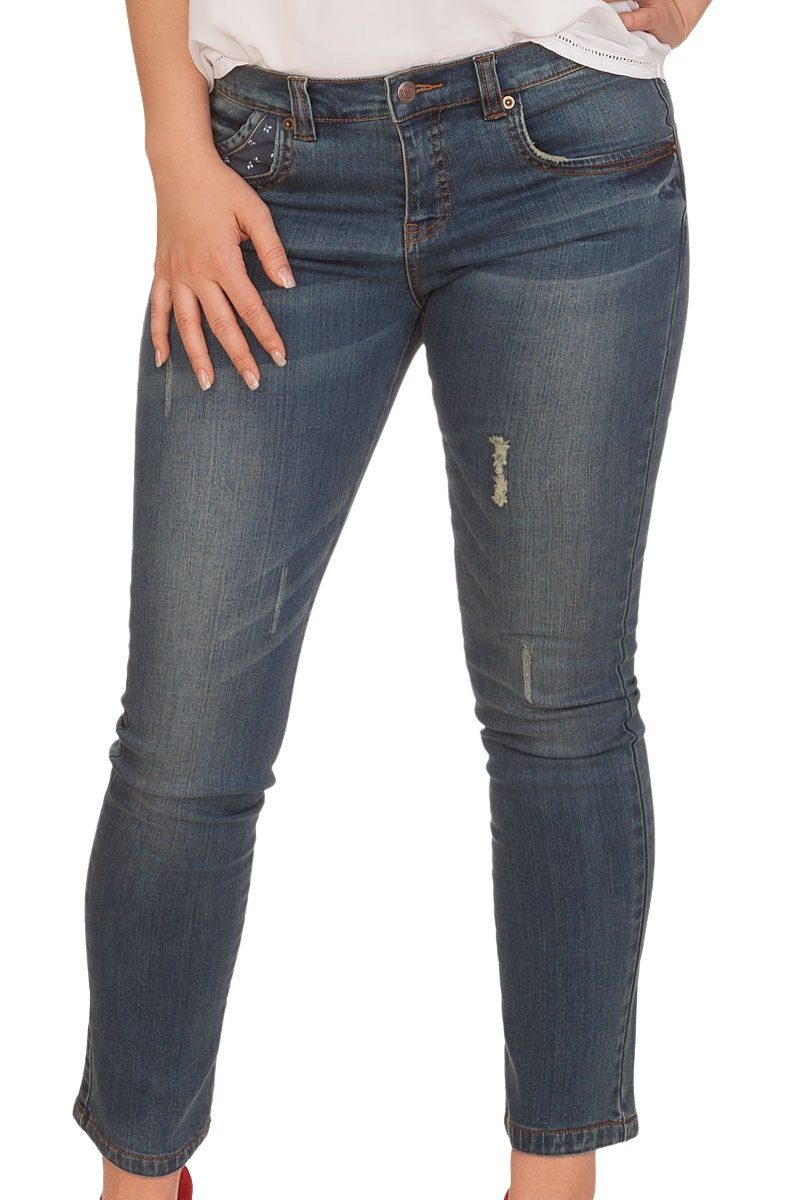 Hammerschmid Trachtenjeans Trachtenjeans Damen - CHIEMGAU - jeansblau
