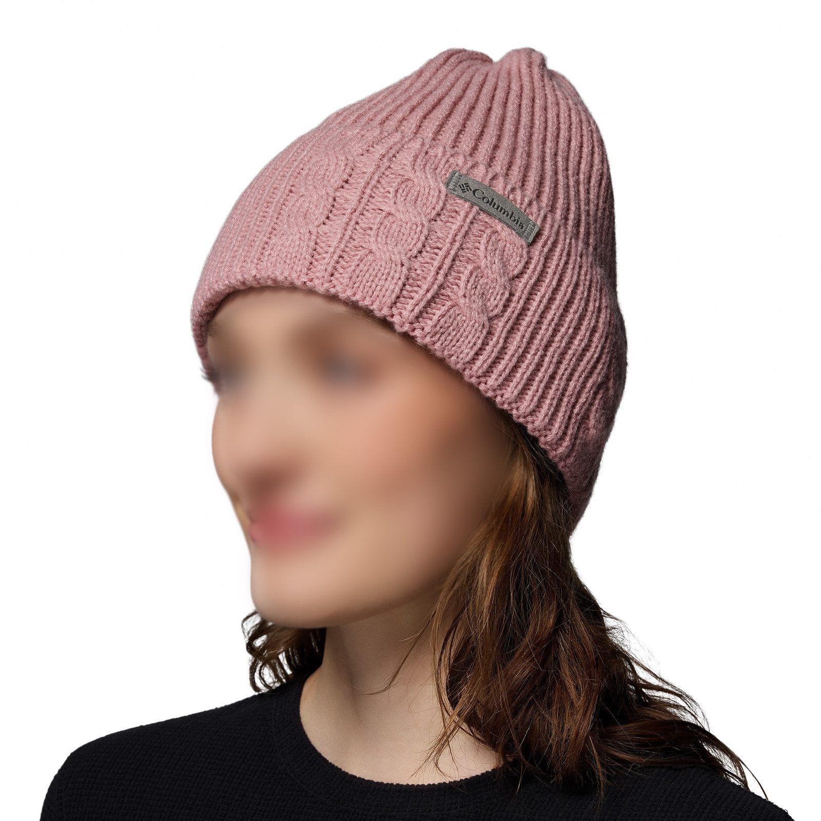 Columbia Strickmütze Agate Pass™ Cable Knit Beanie mit Fleece gefüttertes Stirnband