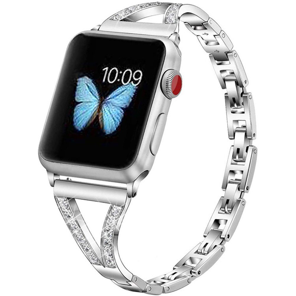 YSDYM Smartwatch-Armband Armband Kompatibel 7 Apple watch watch 40mm 41mm,apple Watch 38mm watch 41mm, apple apple 7 armband Silber armband mit 41mm, 7
