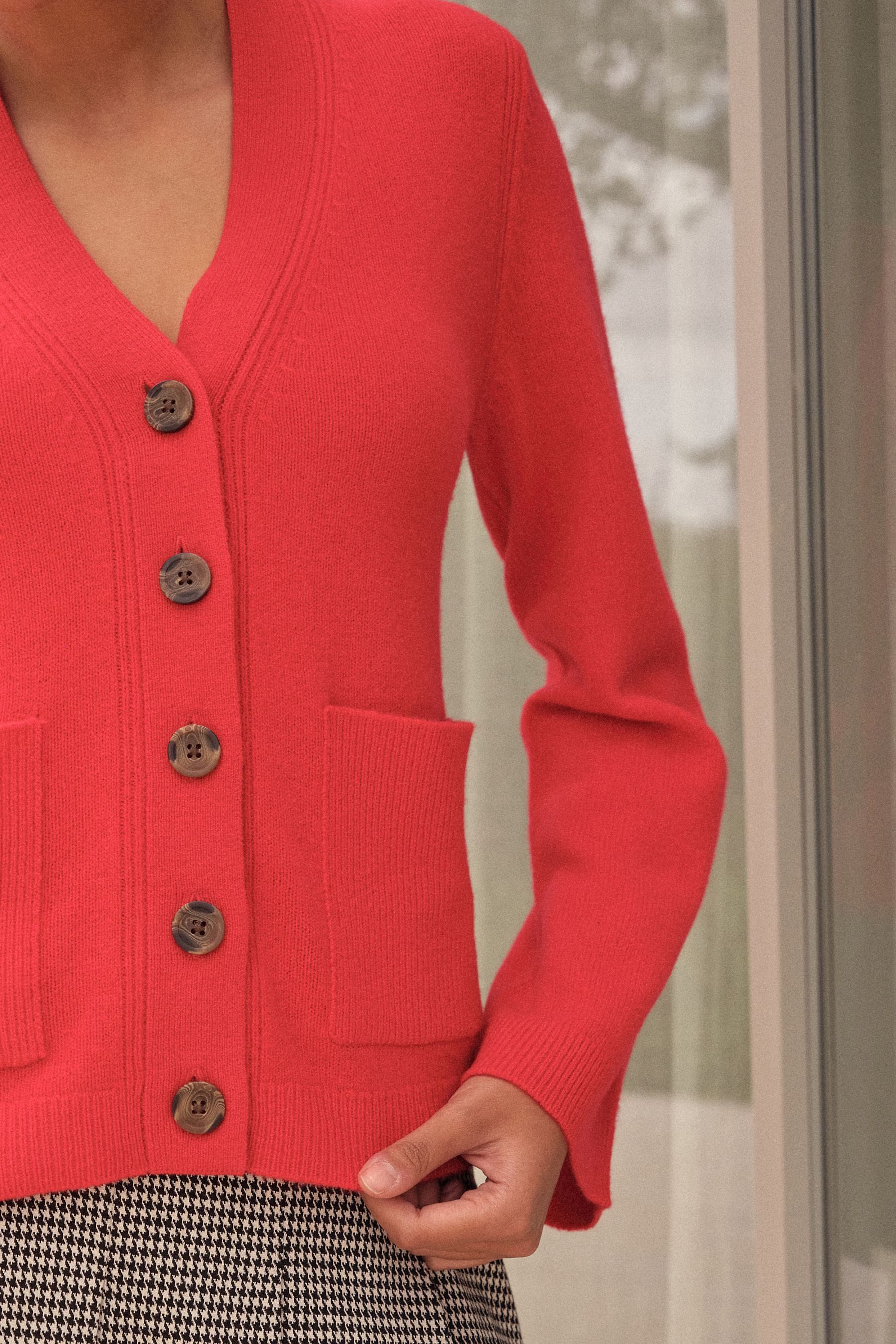 Next Strickjacke N. Premium Strickjacke aus 100 % Merinowolle (1-tlg) – Bild 5 von 5