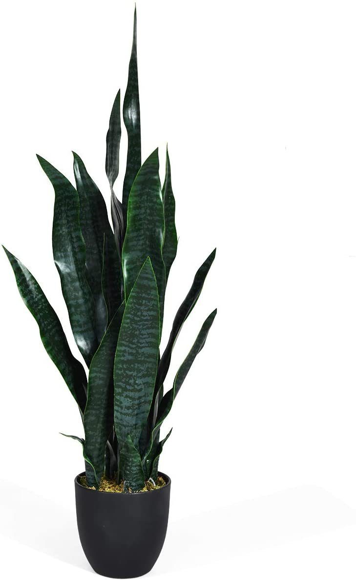 Künstliche Zimmerpflanze Dekopflanze, Sansevieria Kunstpflanze COSTWAY