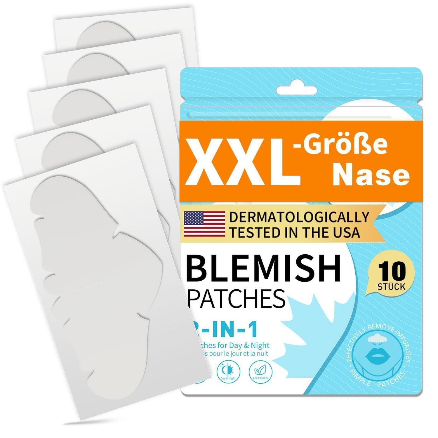 LuxusKollektion Anti-Pickel-Pflaster Akne Pflaster Hydrokolloid Teebaumöl unsichtbar 10 Stück