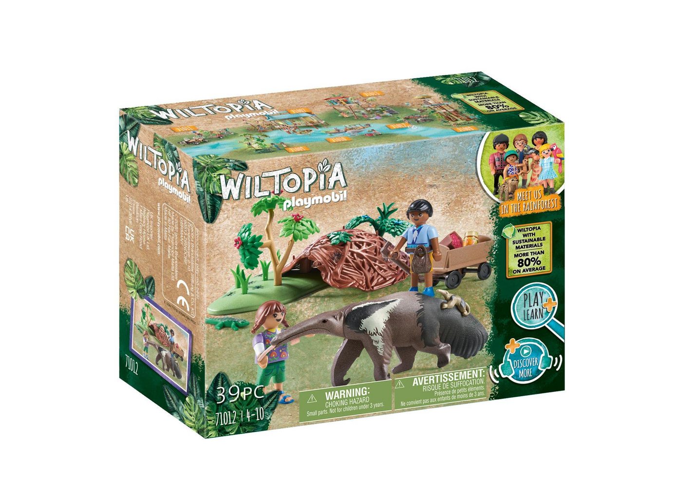Playmobil® Spielwelt Wiltopia Ameisenbärpflege 71012, (39-tlg), PLAYMOBIL Wiltopia Spielset