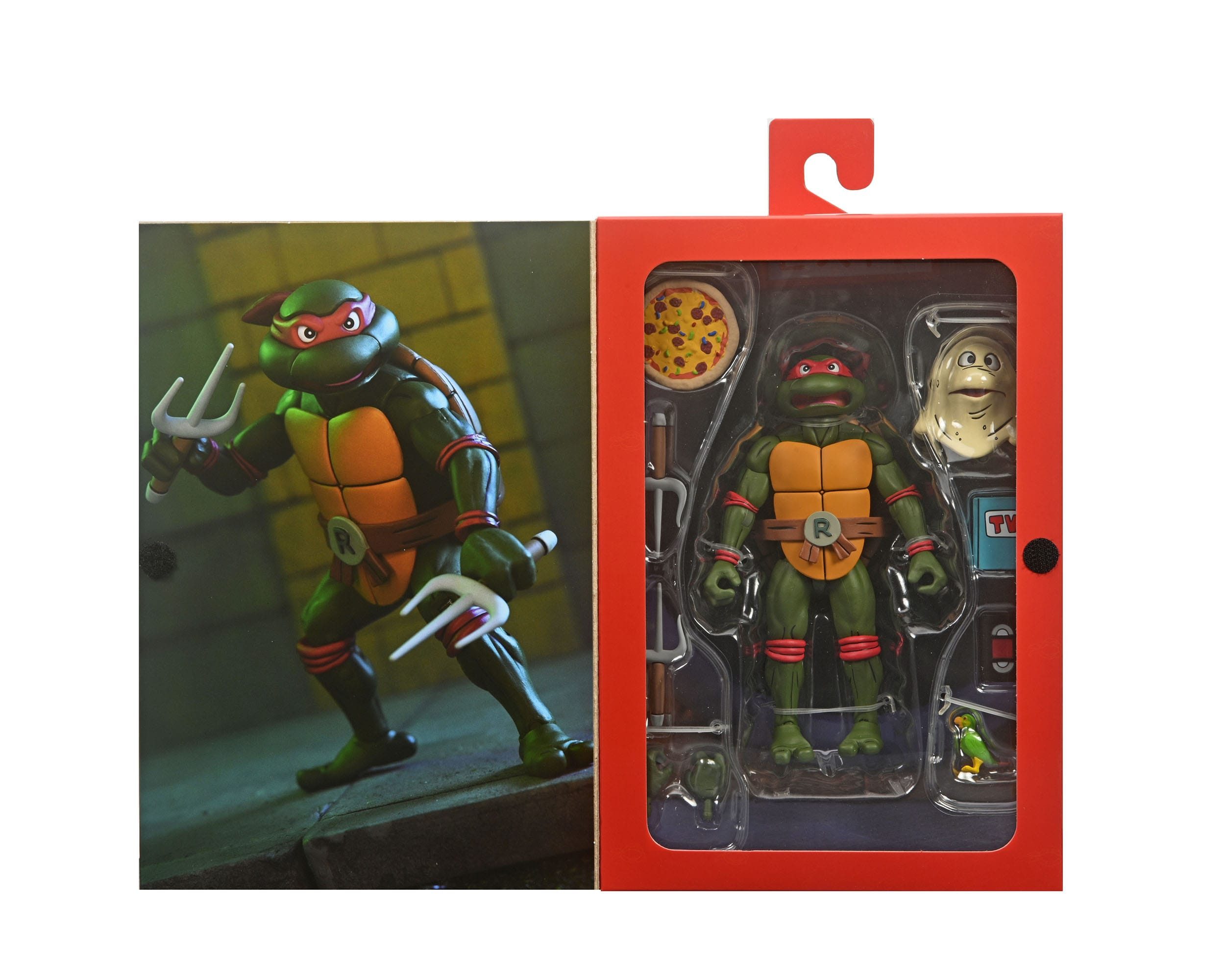 NECA Actionfigur Teenage Mutant Ninja Turtles (Cartoon) Ultimate VHS Figur, (18cm Figur mit Zubehör)