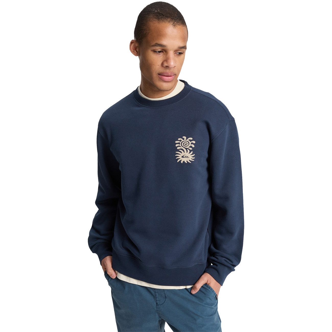 Quiksilver Sweatshirt Salt Water Graphic Crew Salt Water Graphic Crew