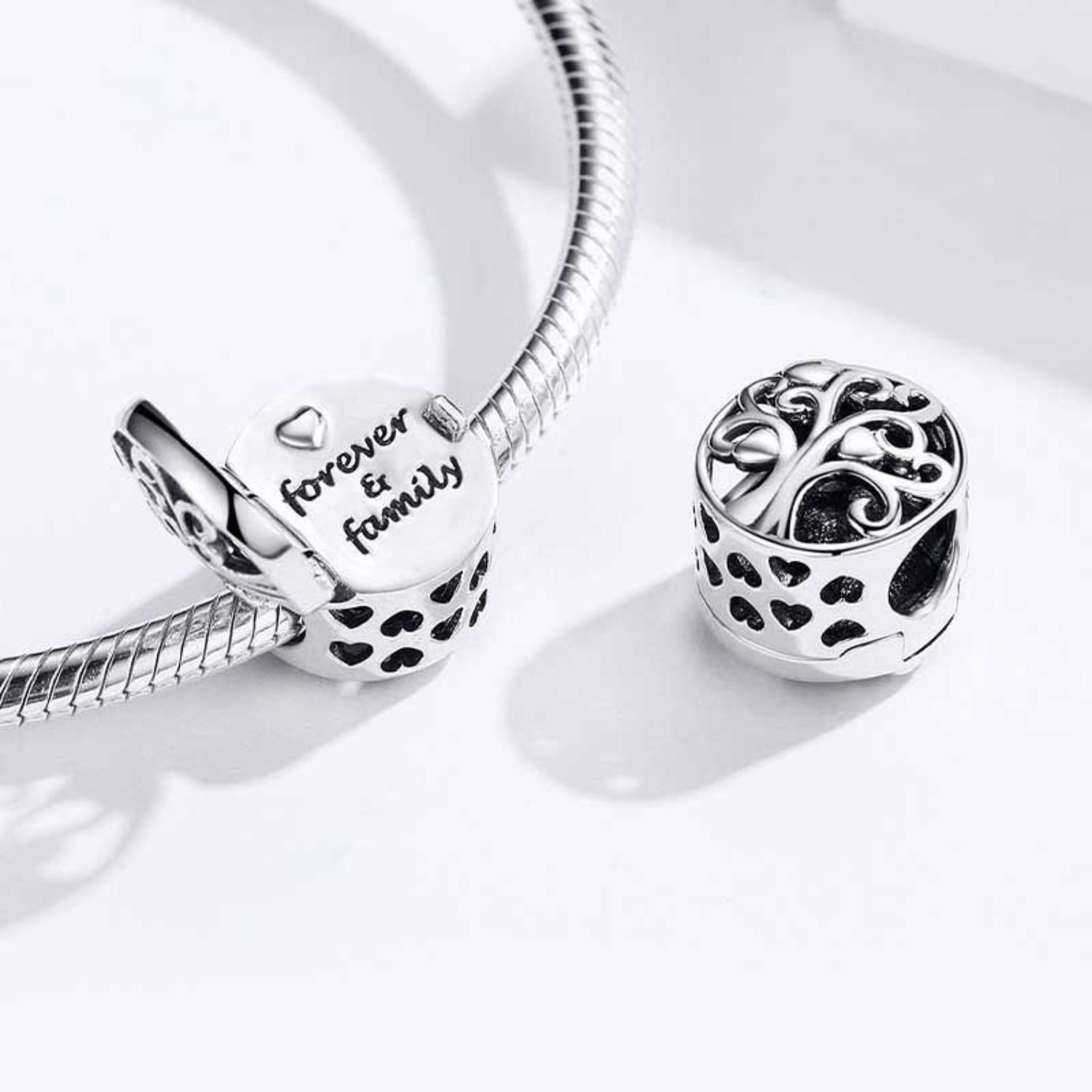Gnoce Bead Gnoce Charm Stammbaum Silber FVC 221 – Bild 2 von 2