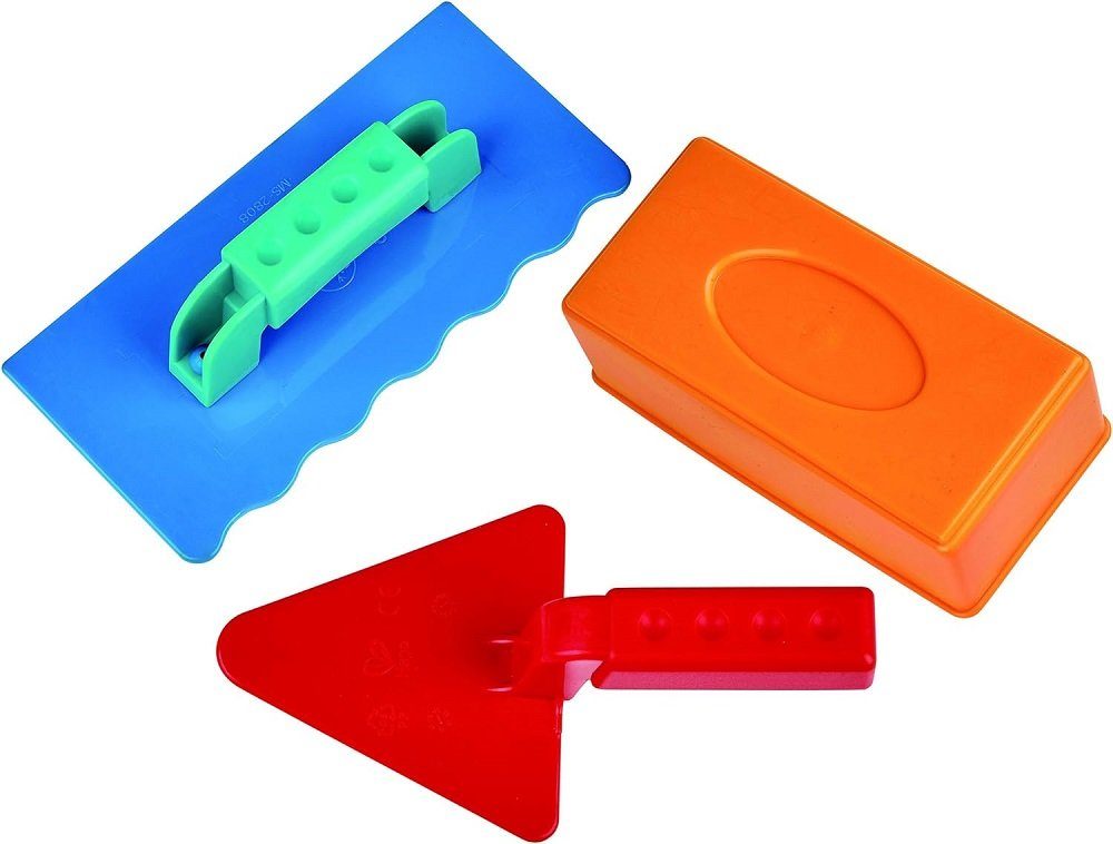 Hape Spielwerkzeug Sandspielzeug Maurermeister-Set, 3-teilig e4064, (3-tlg)