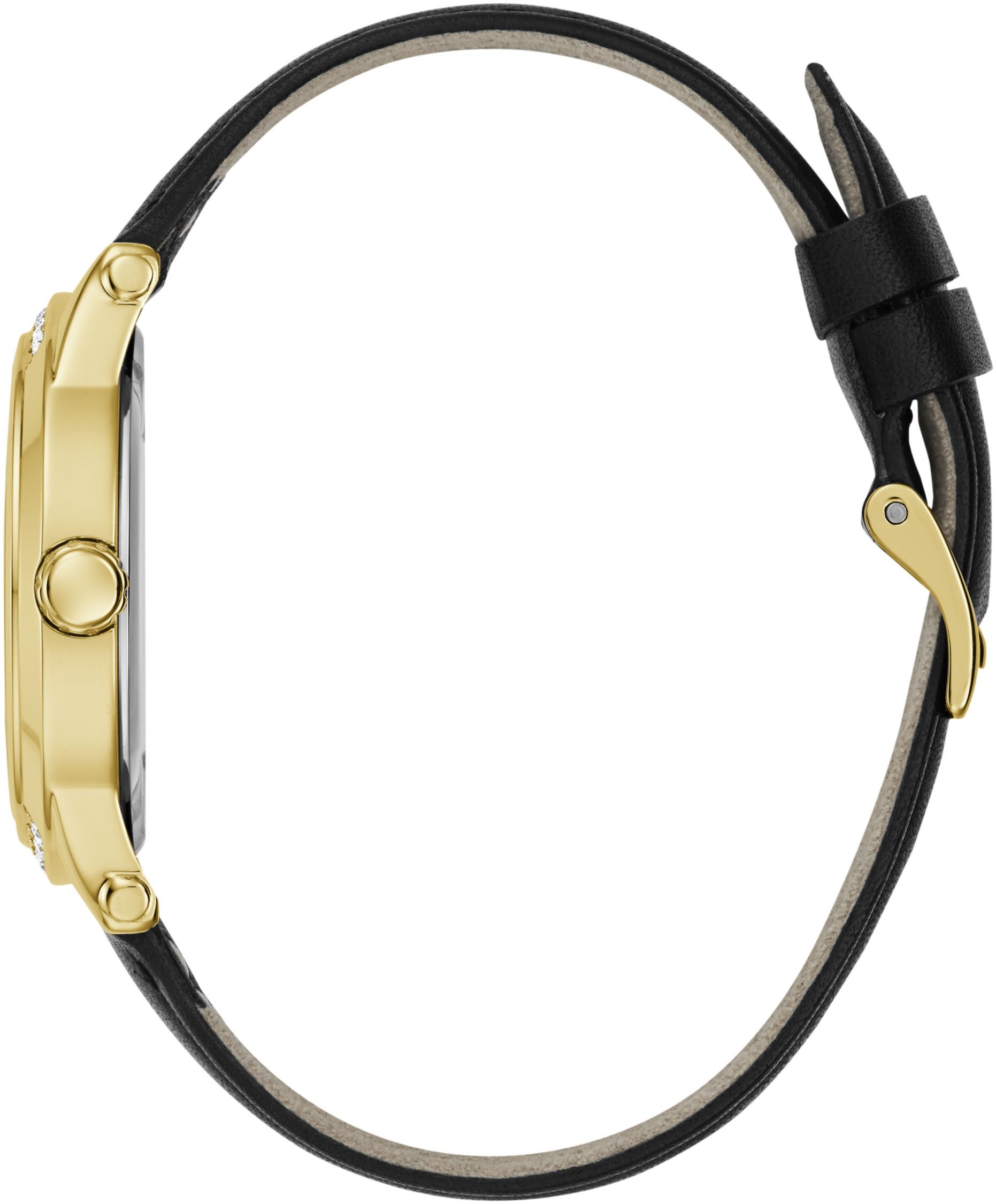 Guess Quarzuhr ANNETTE GW0860L6, Armbanduhr, Damenuhr, Lederarmband, analog