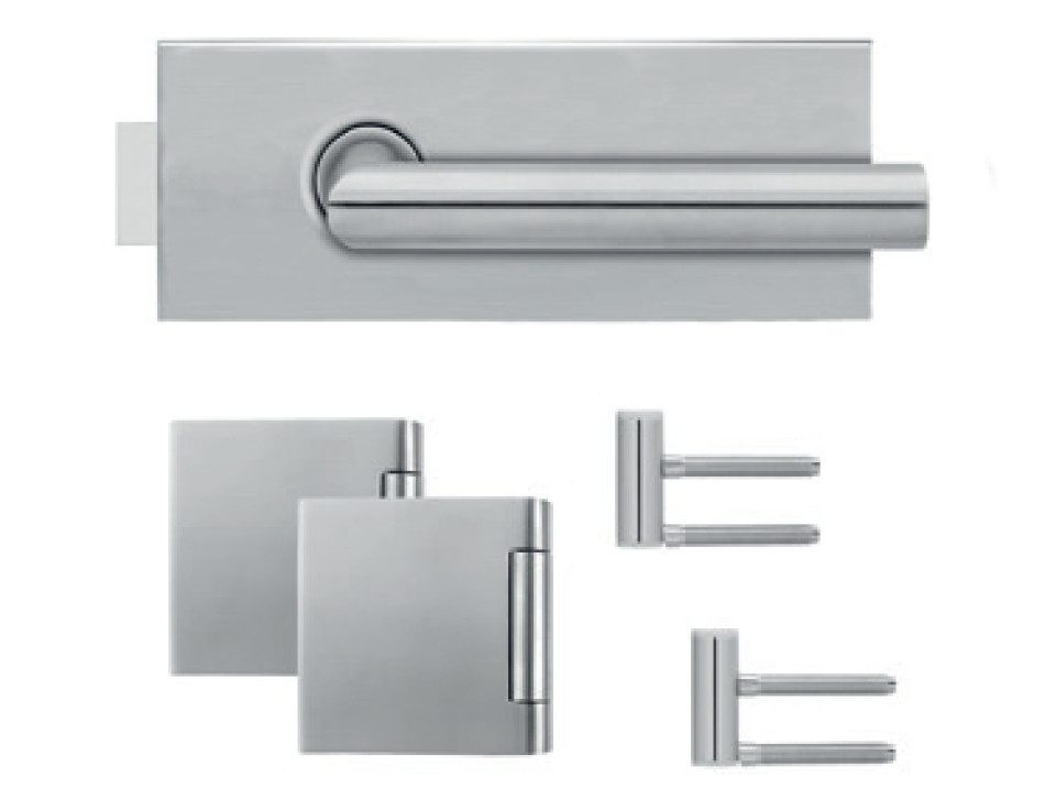 steinau Türgriff Exklusiver Glastür-Beschlag aus Edelstahl – Türgriff - Türklinke, Drücker außen