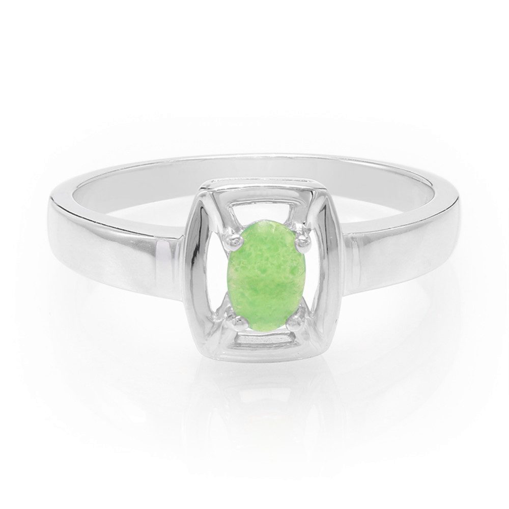 Cavill Solitärring Cavill Ring aus 925er Sterlingsilber mit grünem Chrysopras 0,28 ct (1-tlg)