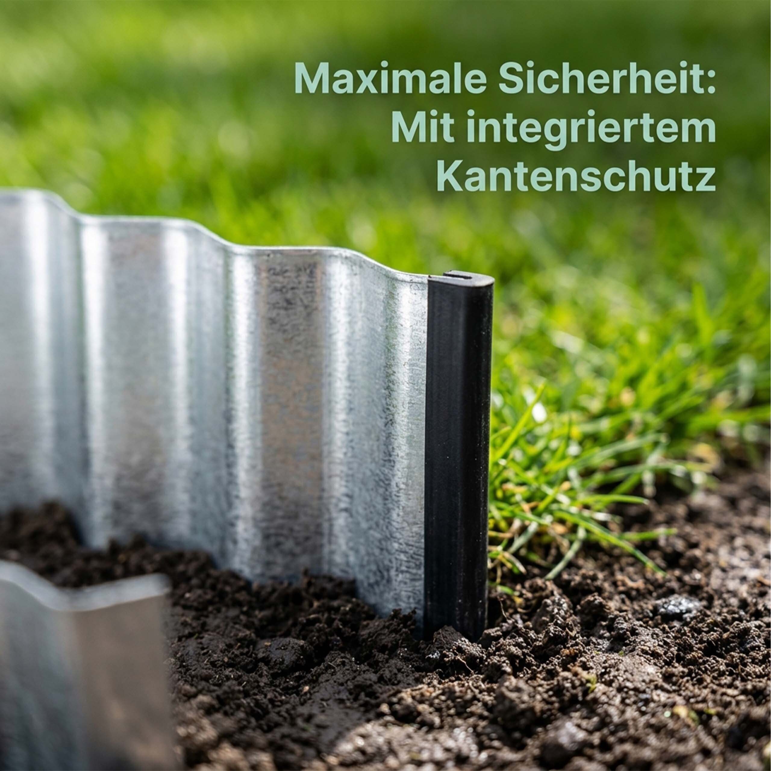 relaxdays Rasenkante Rasenkante verzinkt – Bild 2 von 5