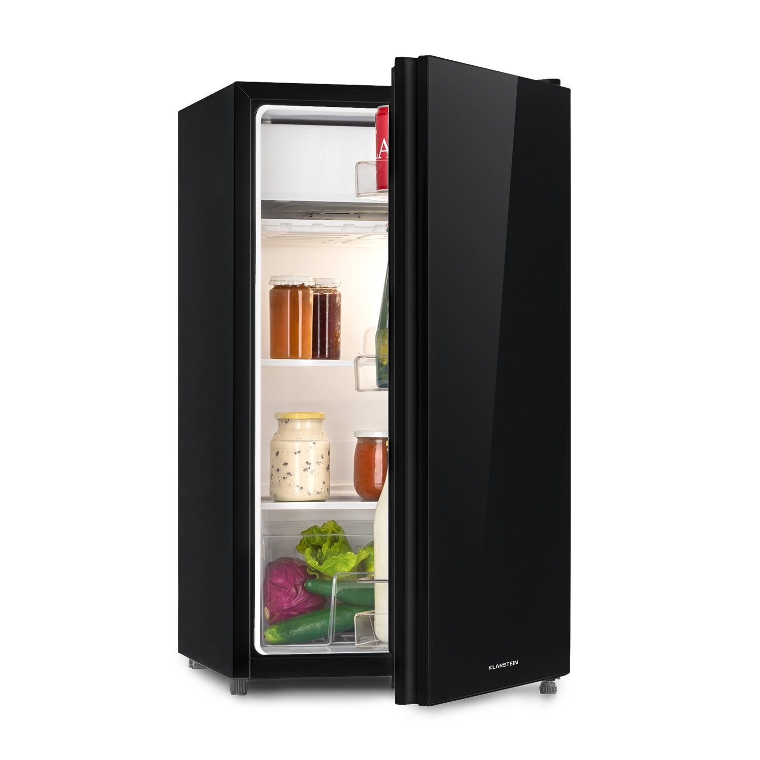 Klarstein Kühl-/Gefrierkombination 10045829, 83.1 cm hoch, 45 cm breit, Kühl-Gefrierschrank Mini Fridge Haus Getränkekühlschrank