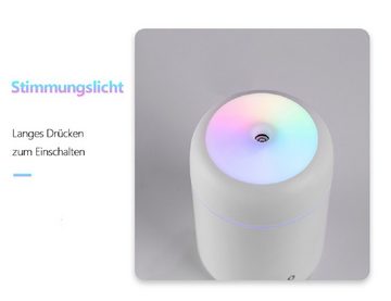 BUMHUM Luftbefeuchter Luftbefeuchter 300ml Wassertank, automatischer Abschaltung&Nachtlicht, Kleiner tragbarer Luftbefeuchter für Schreibtisch, Schlafzimmer'