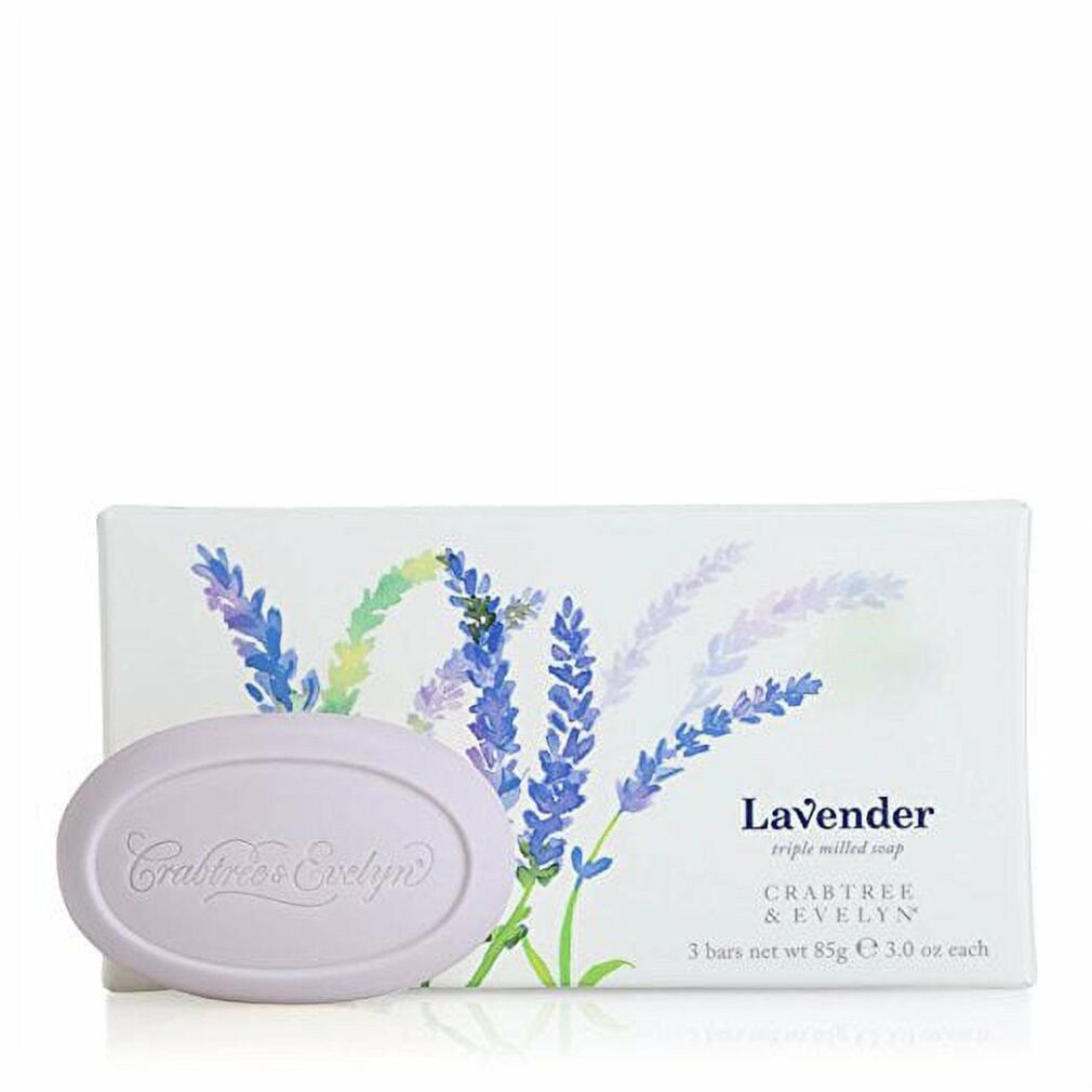 Crabtree & Evelyn Körperpflegemittel Set Trio Lavander Hydrating Soap Bar 3 Stück 85 g