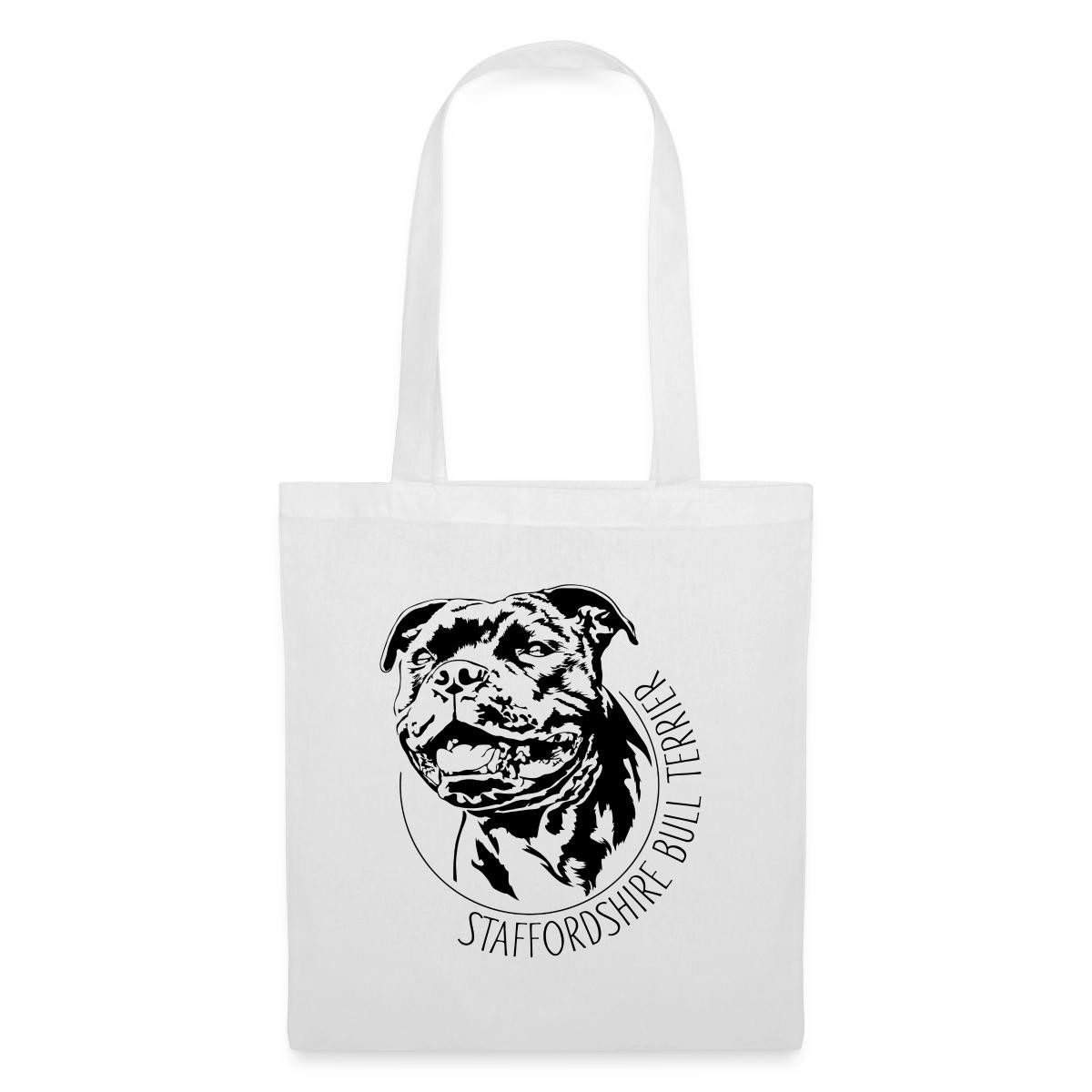 Spreadshirt Henkeltasche Staffordshire Bull Terrier Stoffbeutel (1-tlg)