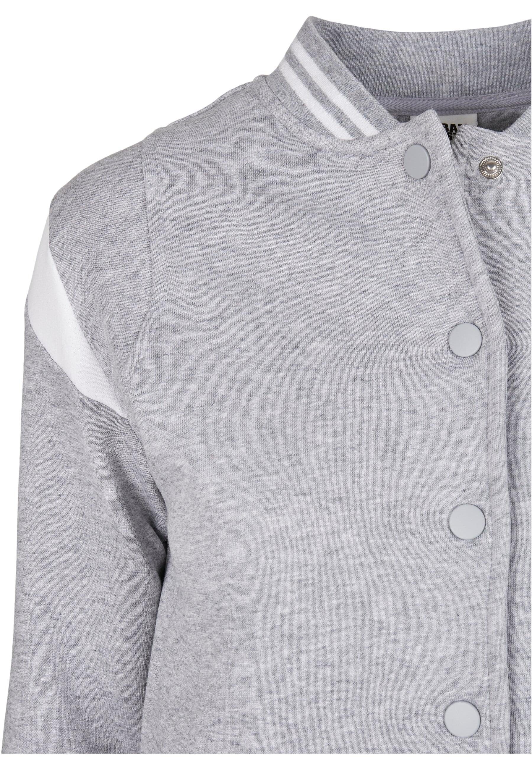 Inset Organic grey/white Jacket Ladies (1-St) Damen CLASSICS College Sweat Collegejacke URBAN