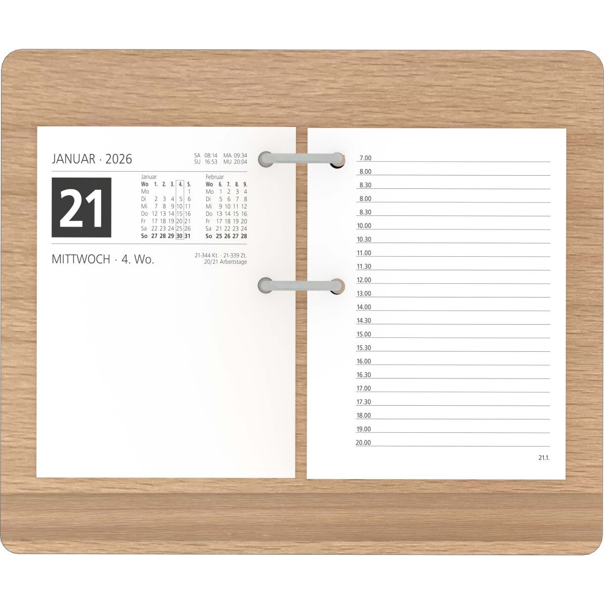 ZETTLER Schreibtischkalender Untersatz 331 für Umlegekalender