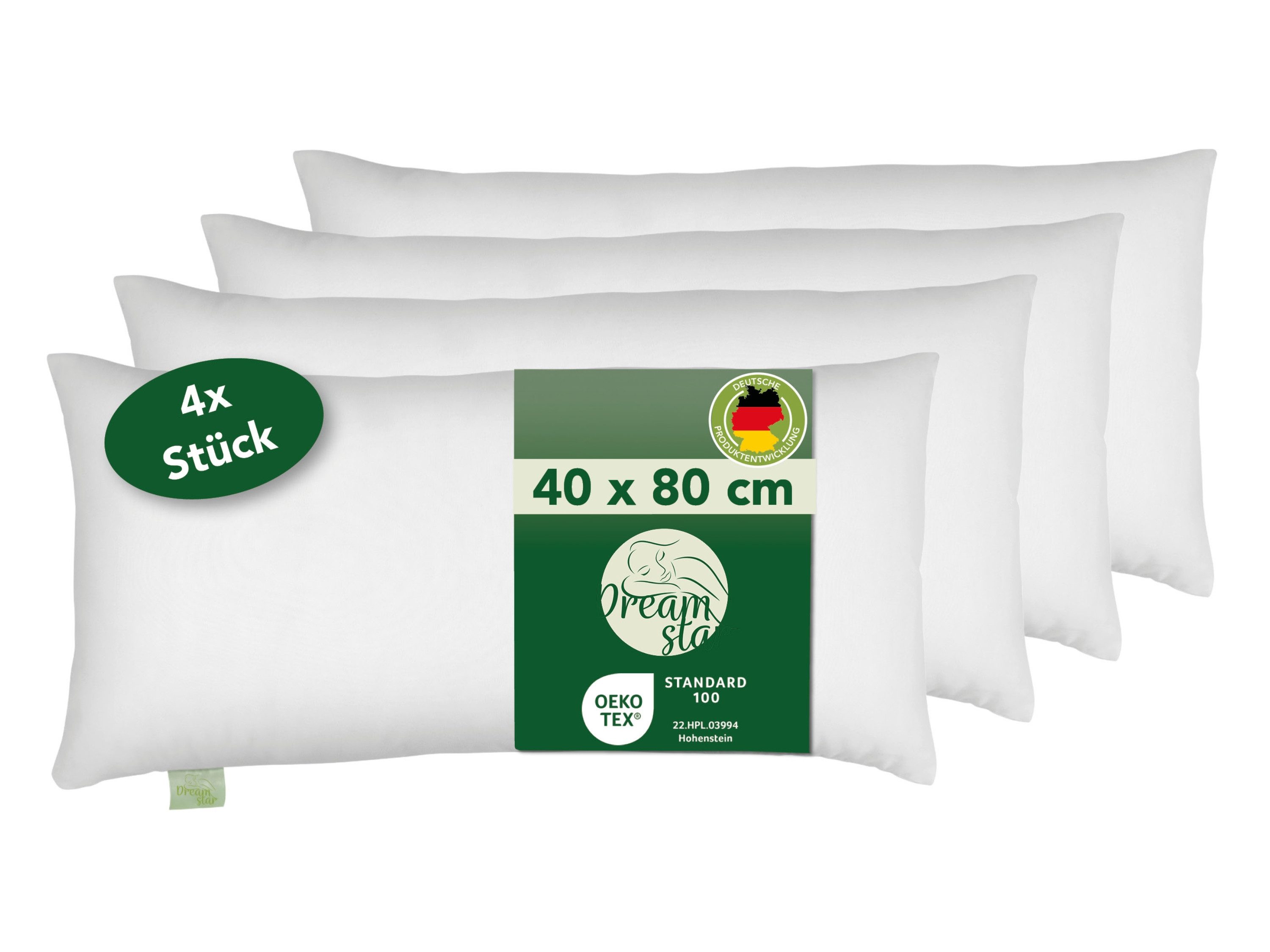 Dreamstar Microfaserkissen Eco, Kopfkissen in verschiedenen Größen - entwic günstig online kaufen