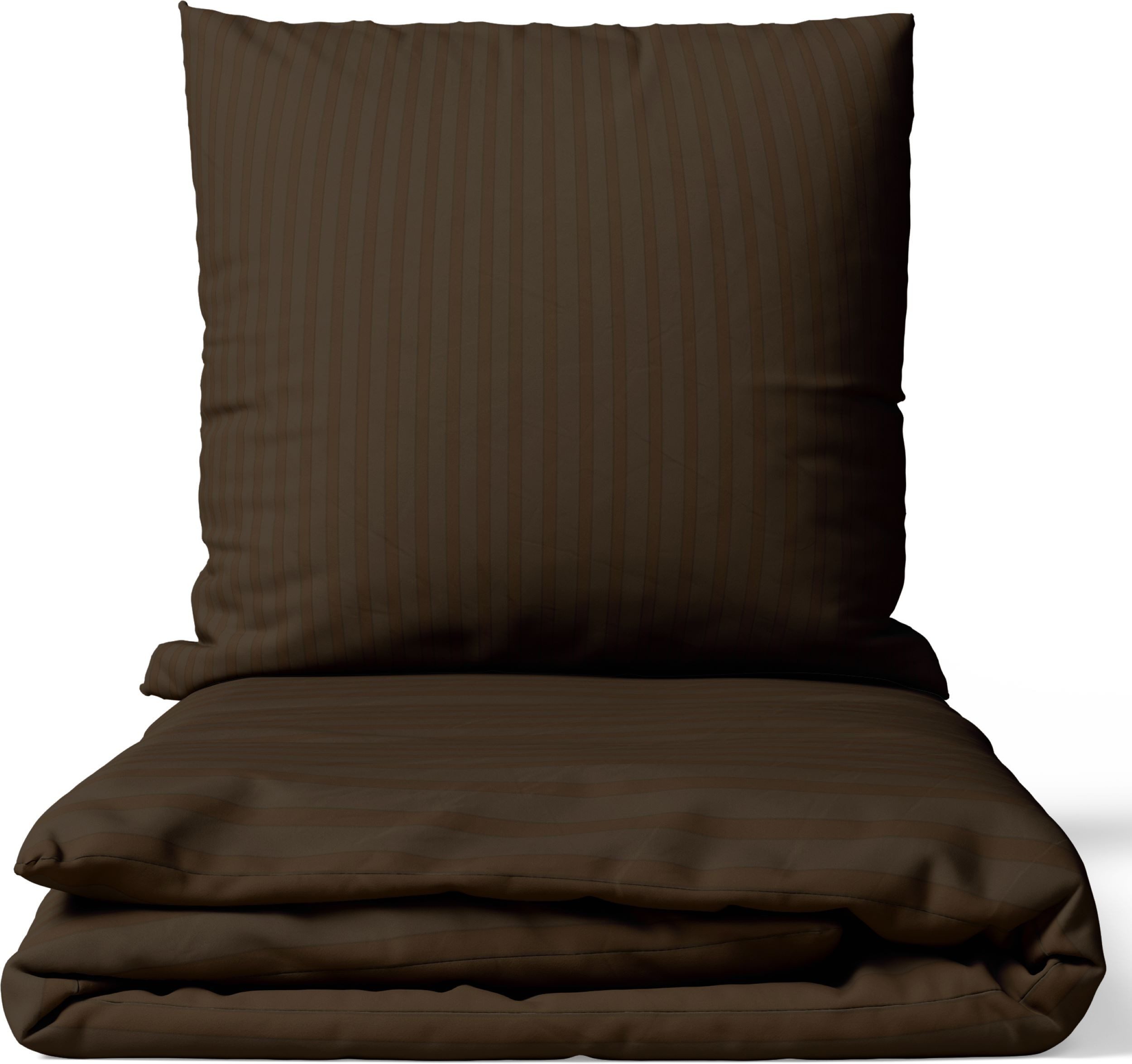 Leonado Vicenti Постельное белье Luxuriöses Satin Set Damast, Satin, 4 teilig, elegantes Streifen Design, 100% Baumwolle, mit Reißverschluss