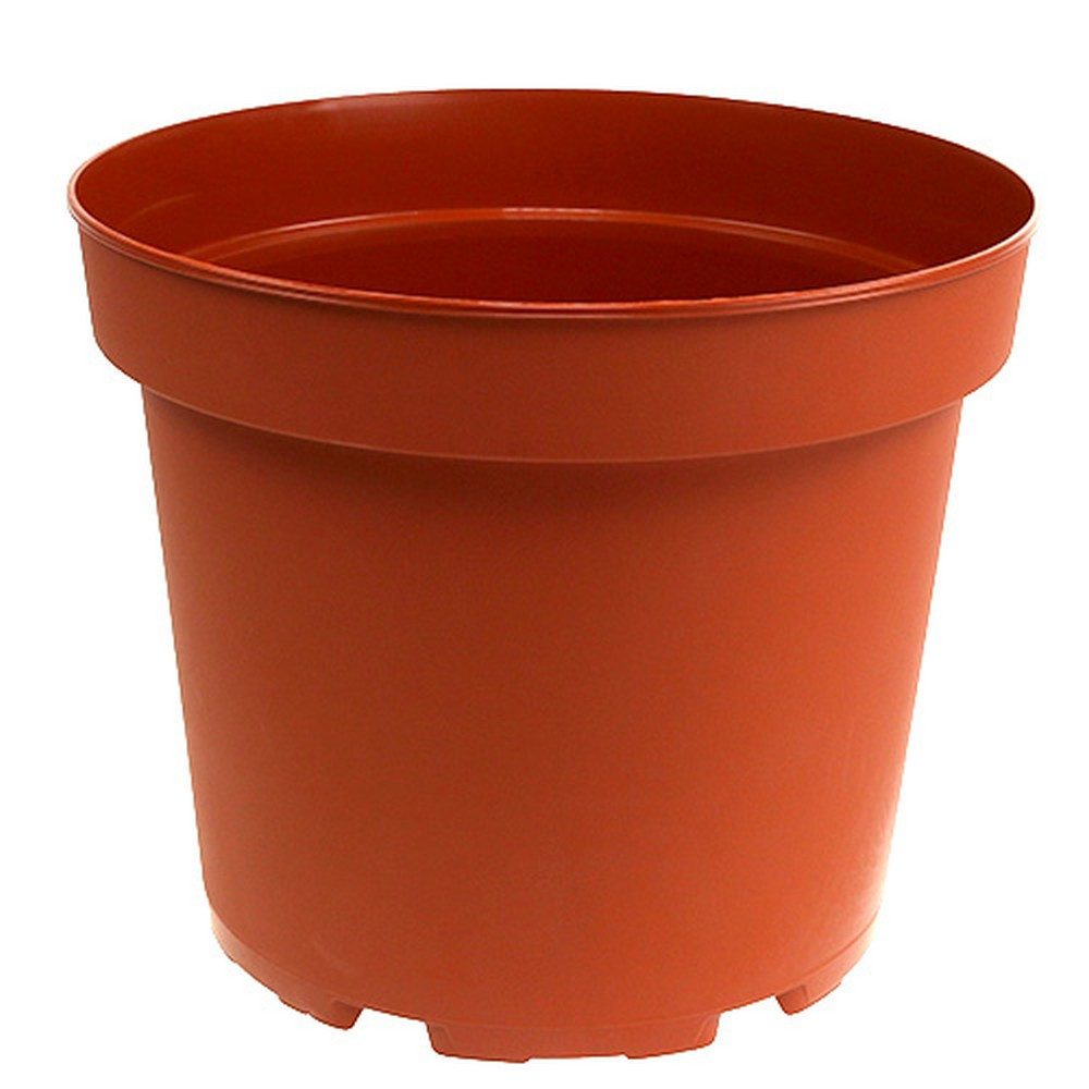 Blumentopf Pflanztopf Terrakotta Ø26cm Kunststoff 10er Set Drainage, 10 Stück
