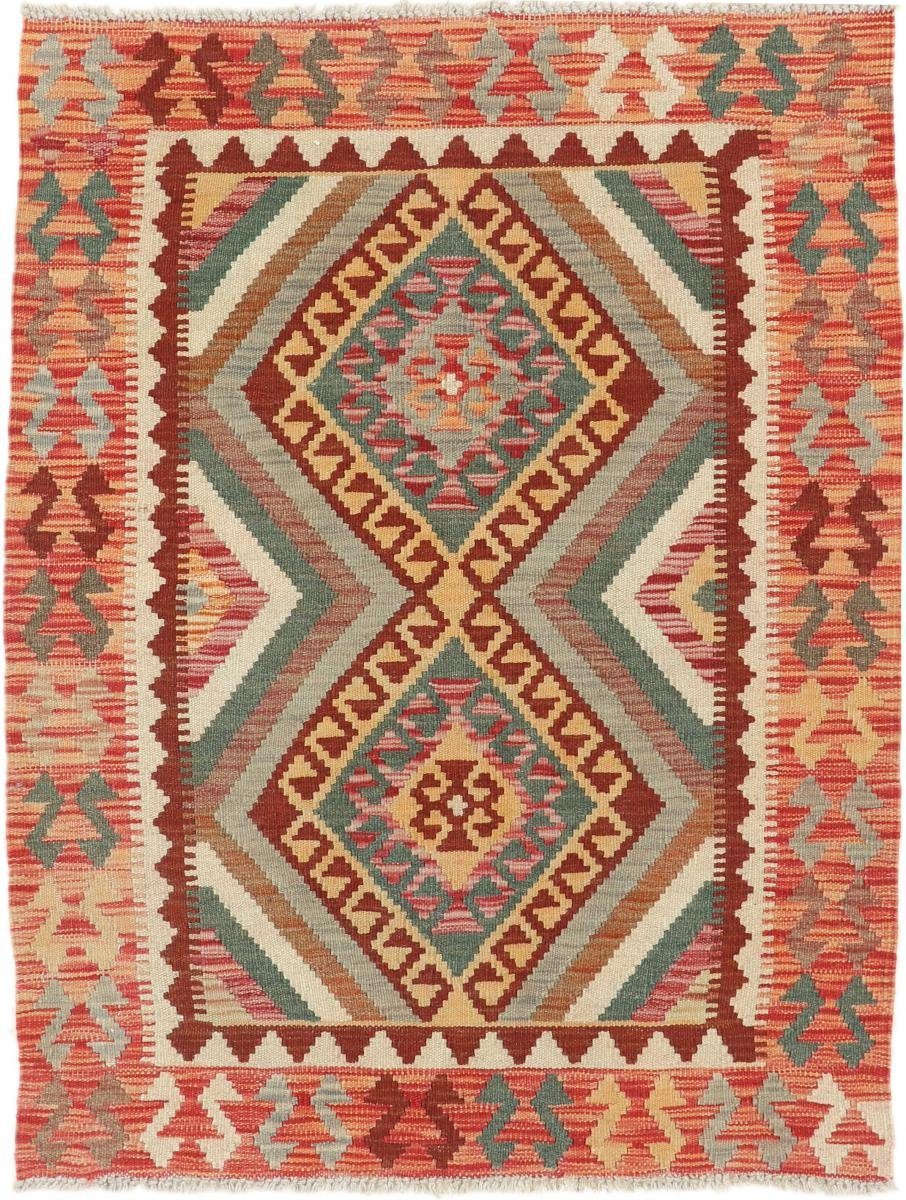 Orientteppich Kelim Afghan 90x116 Handgewebter Orientteppich, Nain Trading, rechteckig, Höhe: 3 mm