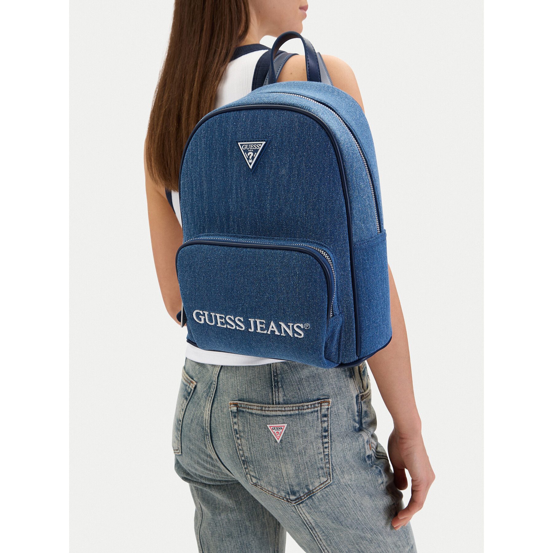 GUESS JEANS Rucksack Guess Jeans Damen Rucksack Blau