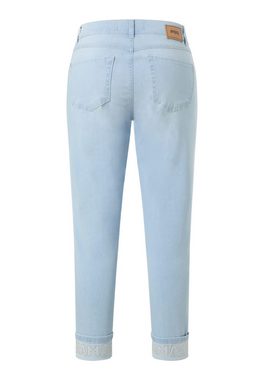 ANGELS Straight-Jeans Jeans Cici Crop Word mit Strasssteinen