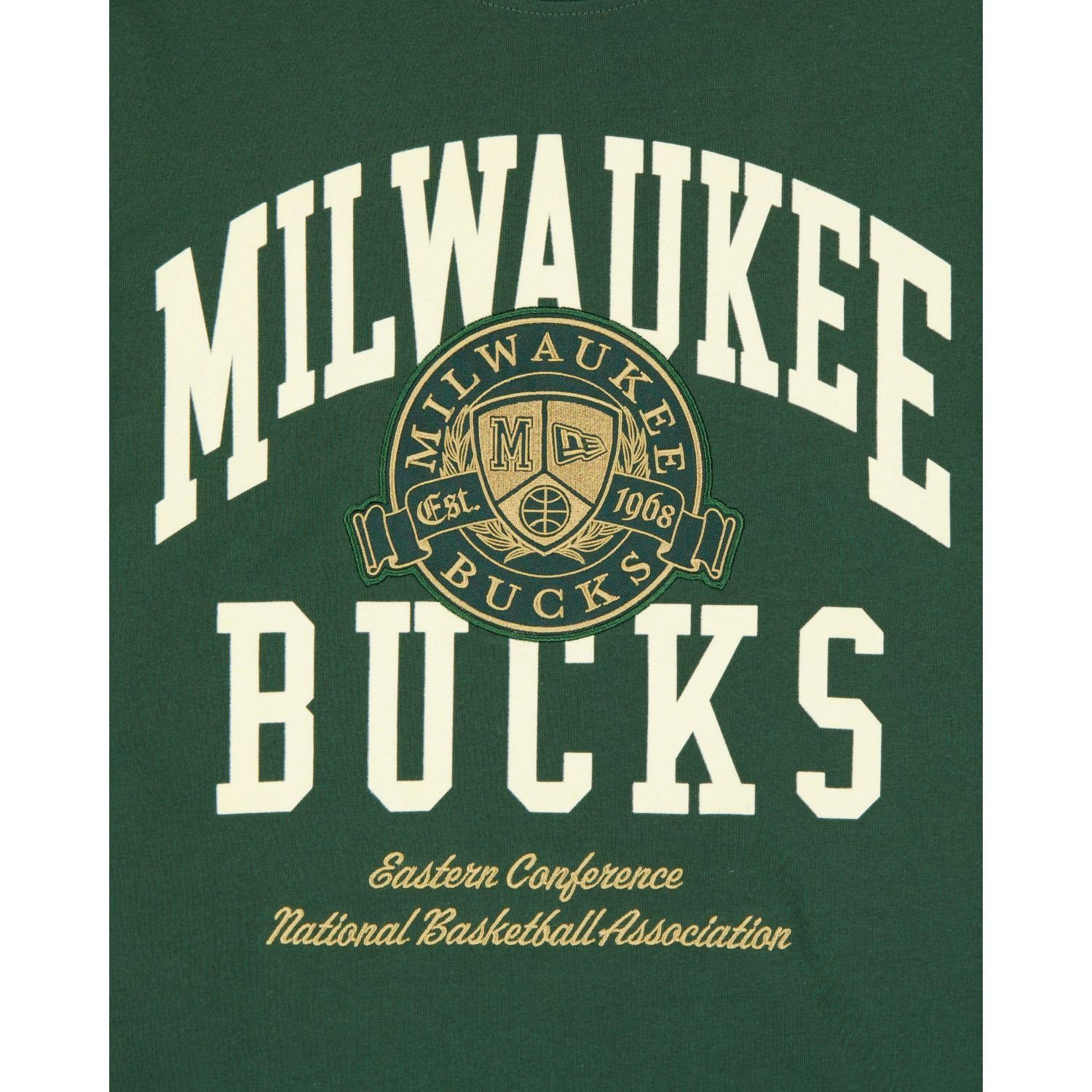 New Bucks Print-Shirt LETTERMAN NBA Era Milwaukee