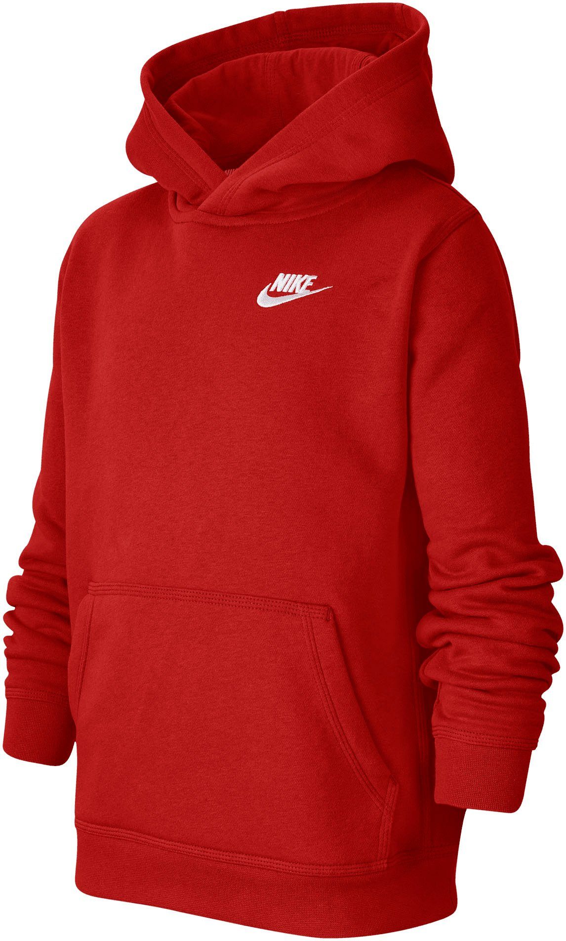 Nike Kapuzensweatshirt Sportswear Kids' Club Pullover Hoodie Big rot