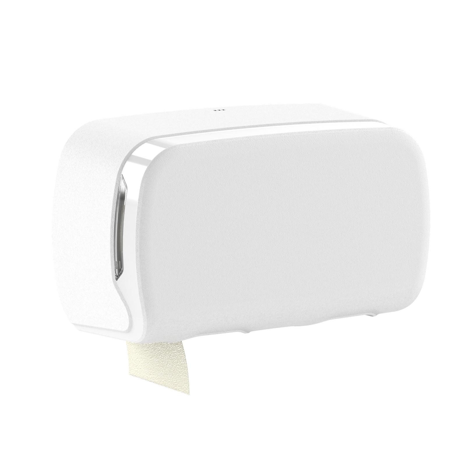 Hypafol Toilettenpapierhalter für 2 Rollen, weiß matt oder schwarz matt