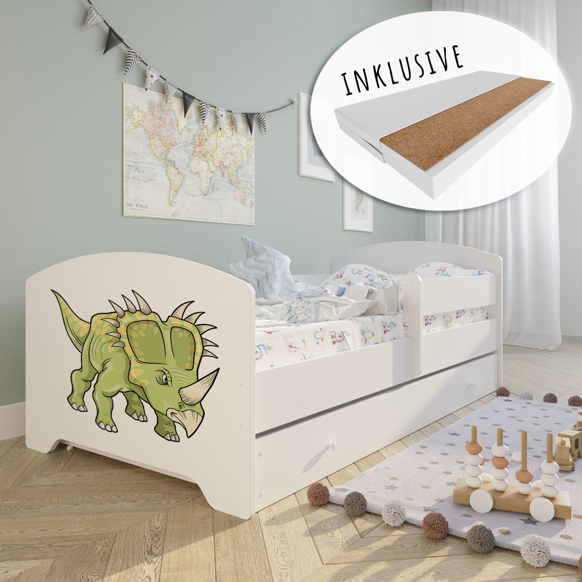 Kids Collective Kinderbett Komplettbett 70x140 cm, günstig online kaufen