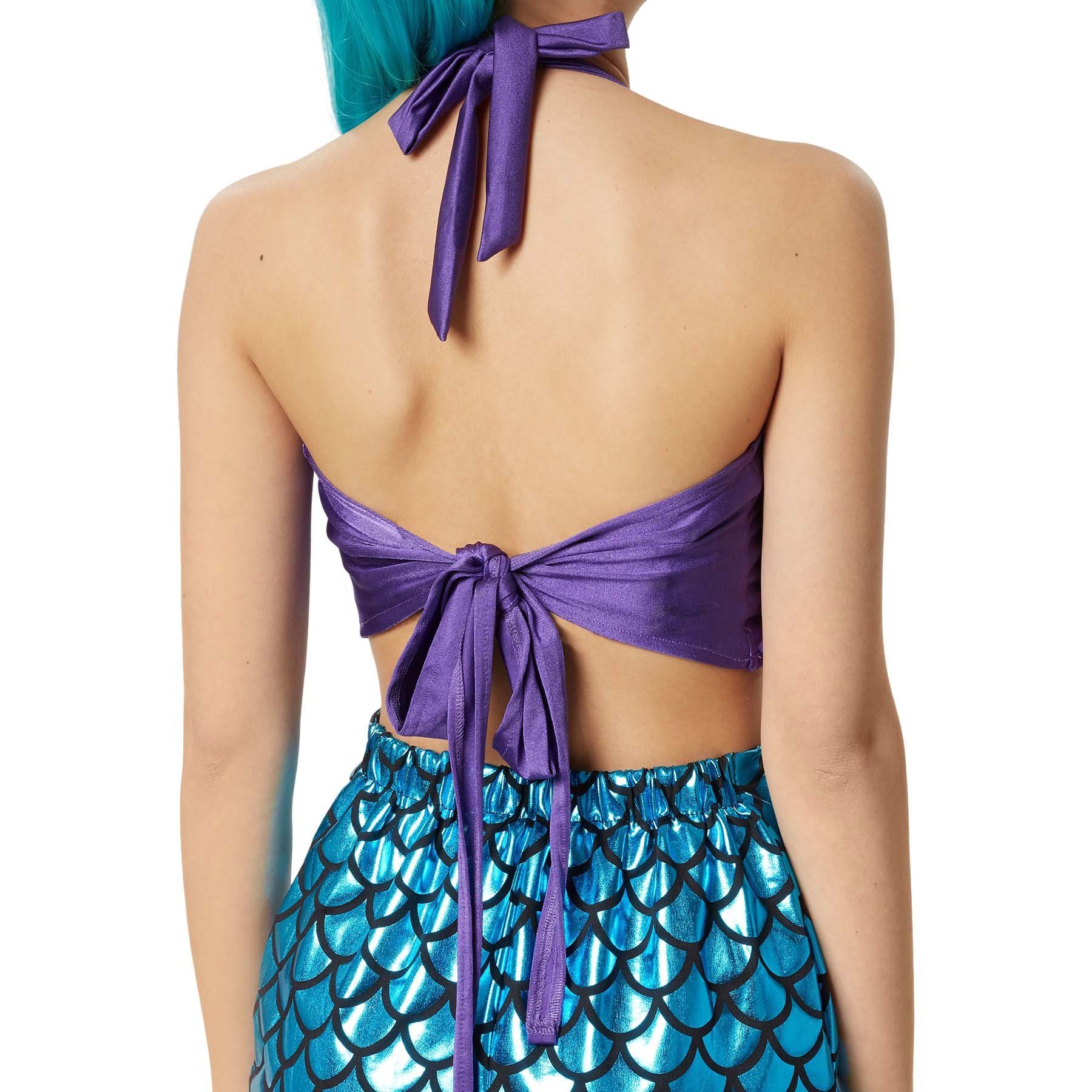 dressforfun Kostüm Verführerische Meeresgöttin, Zweiteiliges Outfit in glänzenden Farben