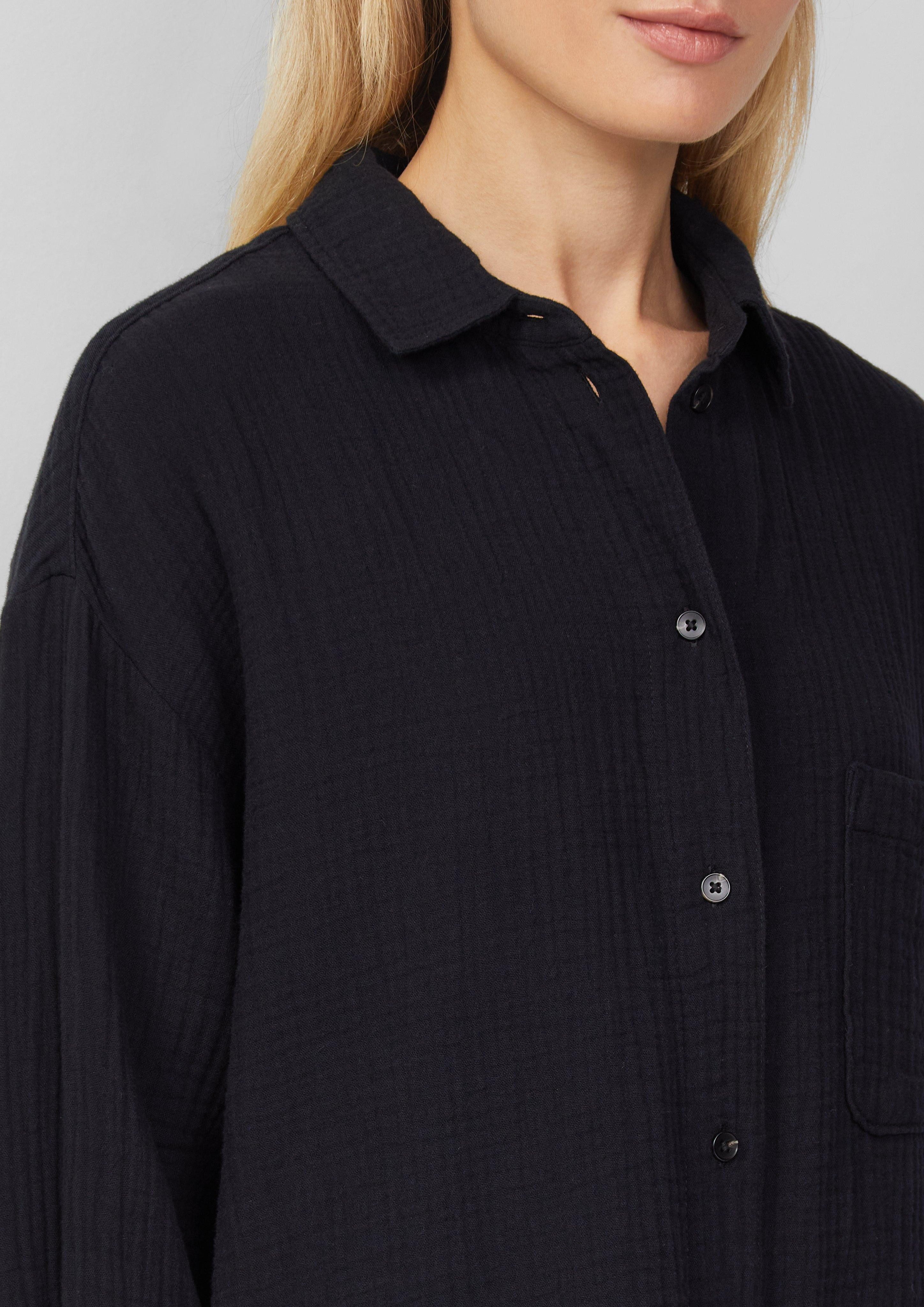 s.Oliver Langarmbluse Oversized Bluse aus Musselin günstig online kaufen