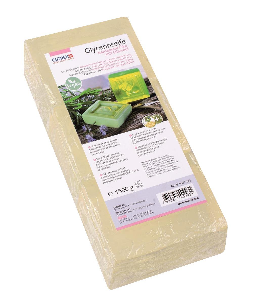 Glorex Modellierwerkzeug Glycerin Öko-Gießseife Olivenöl, Transparent