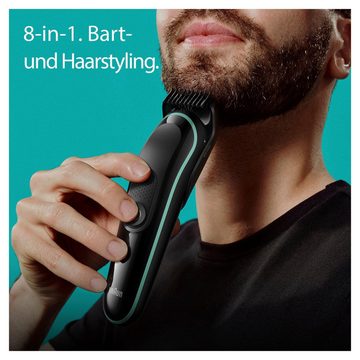 Braun Haarschneider All-In-One Styling Set MGK3441, Styling Set, Wasserdicht, 80 Min. kabellose Laufzeit