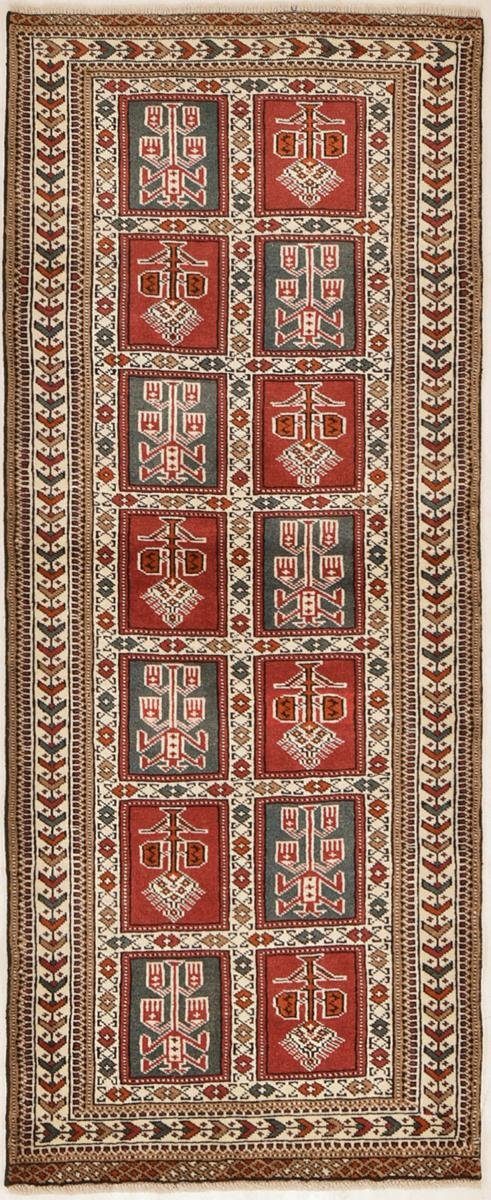 Orientteppich Turkaman 75x187 Handgeknüpfter Orientteppich / Perserteppich Läufer, Nain Trading, rechteckig, Höhe: 6 mm