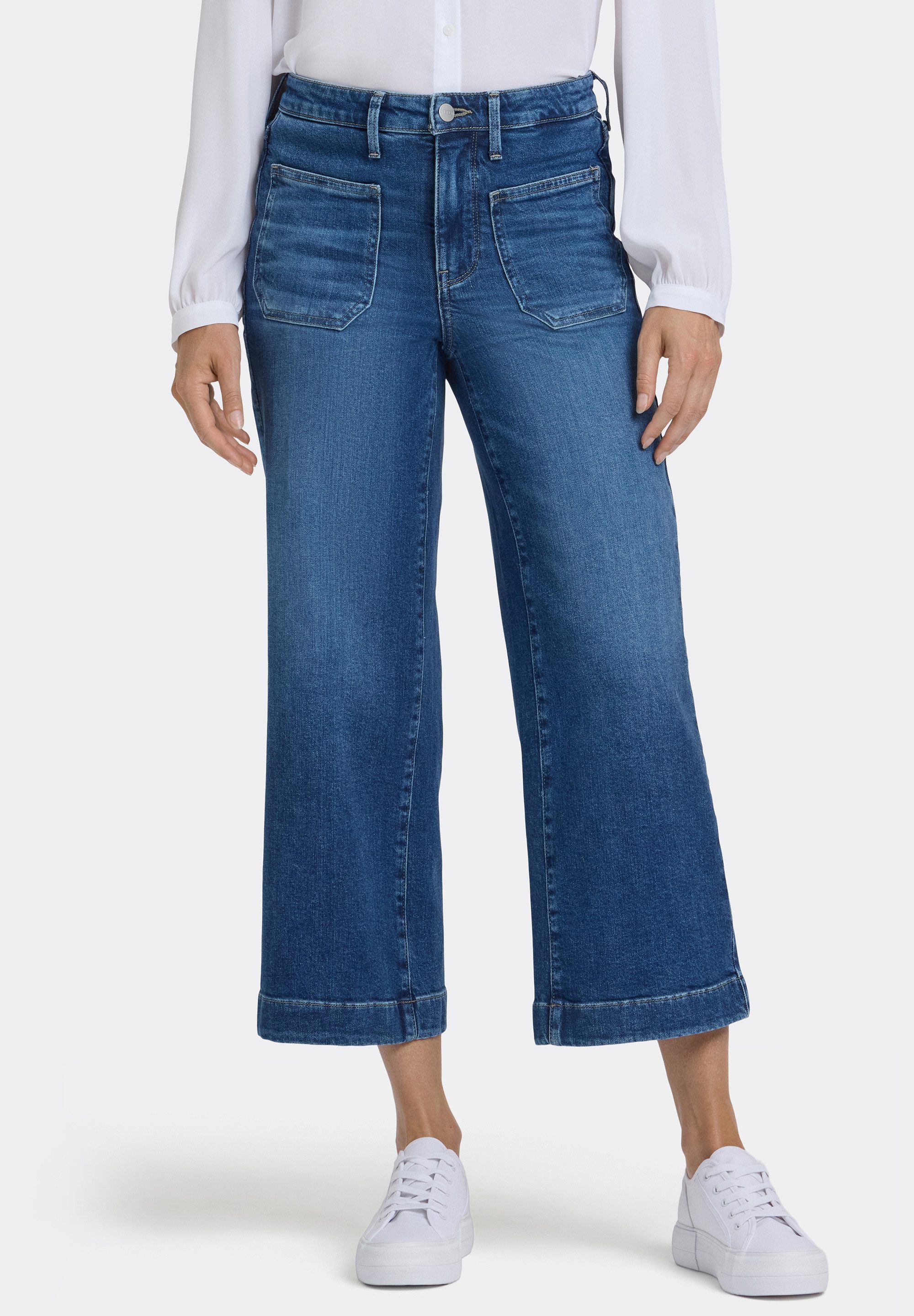 NYDJ Ankle-Jeans Teresa Wide Leg Ankle Schlankmachende Passform