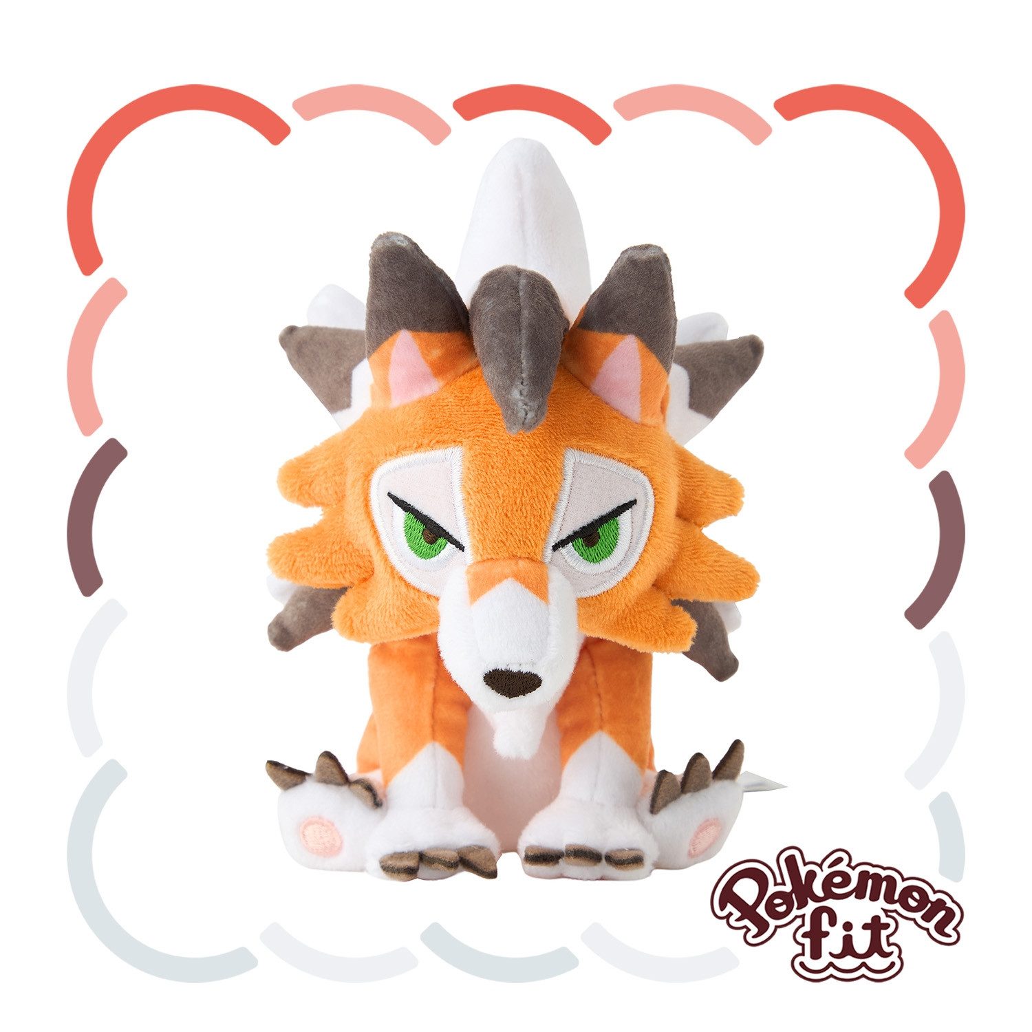 Pokémon Center Plüschfigur Pokemon Wolwerock (Zwielichtform) Kuscheltier - 17 cm Plüschtier