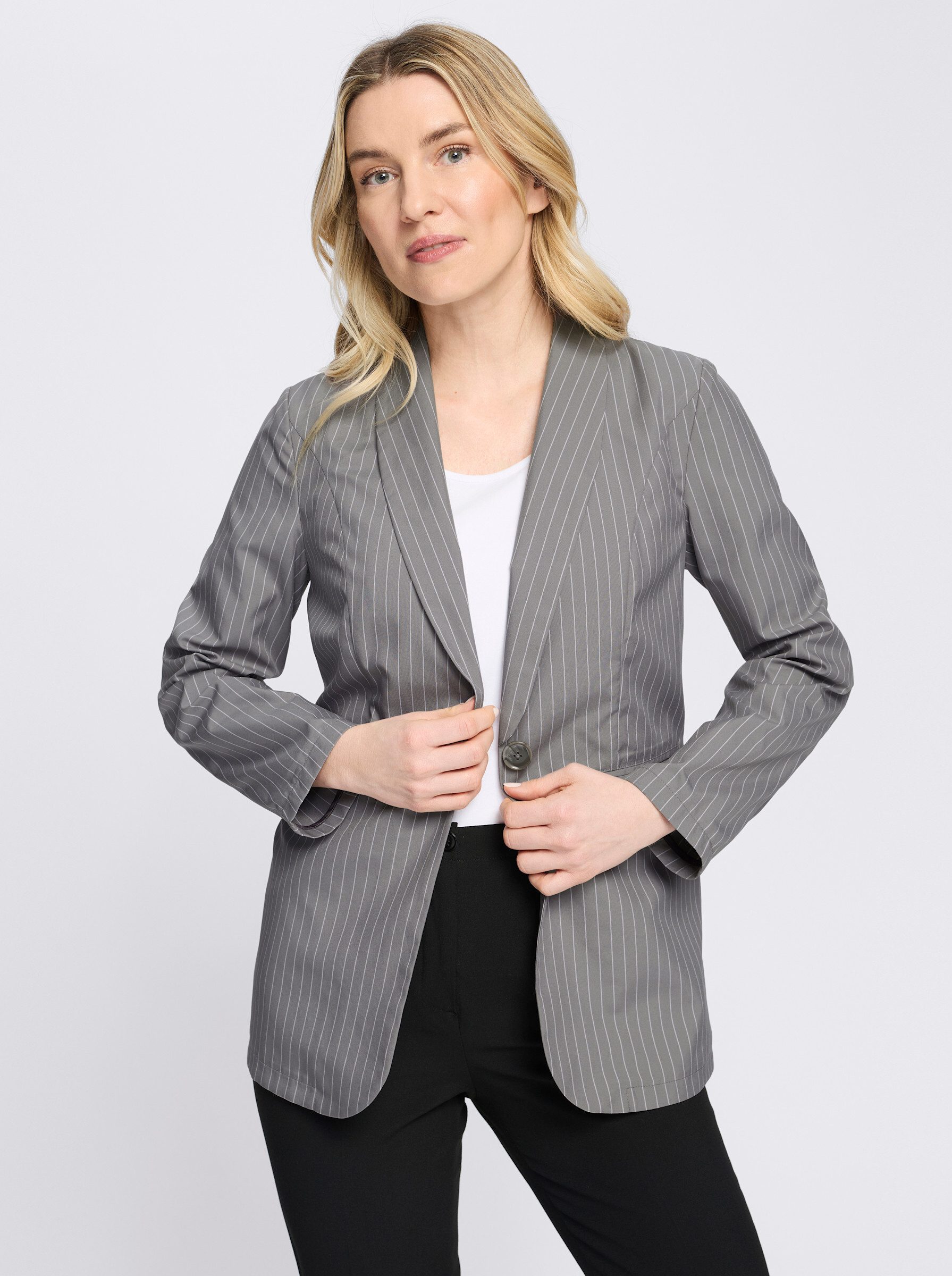 Sieh an! Blusenblazer Blazer Langarm