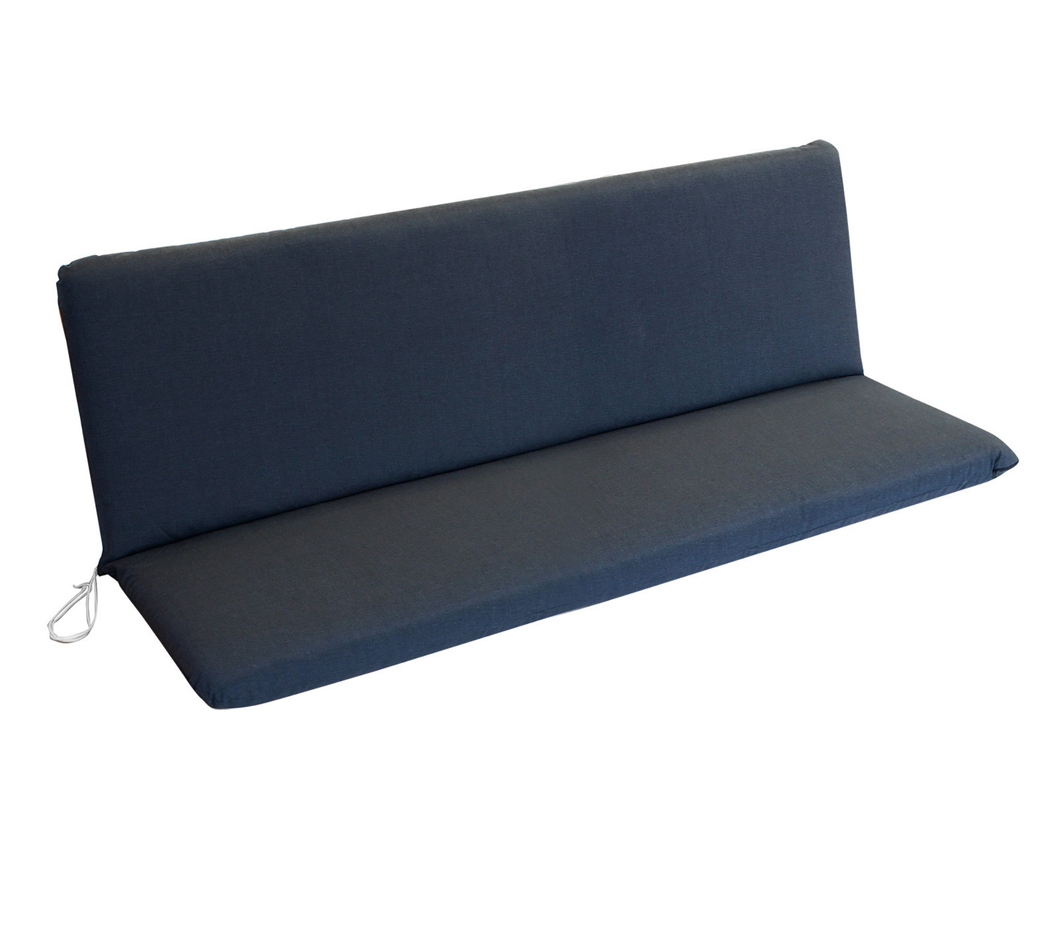 TPFGarden Bankauflage ATLANTA, Polsterauflage - 3-Sitzer Gartenbankauflage - anthrazit - 138x44x44cm