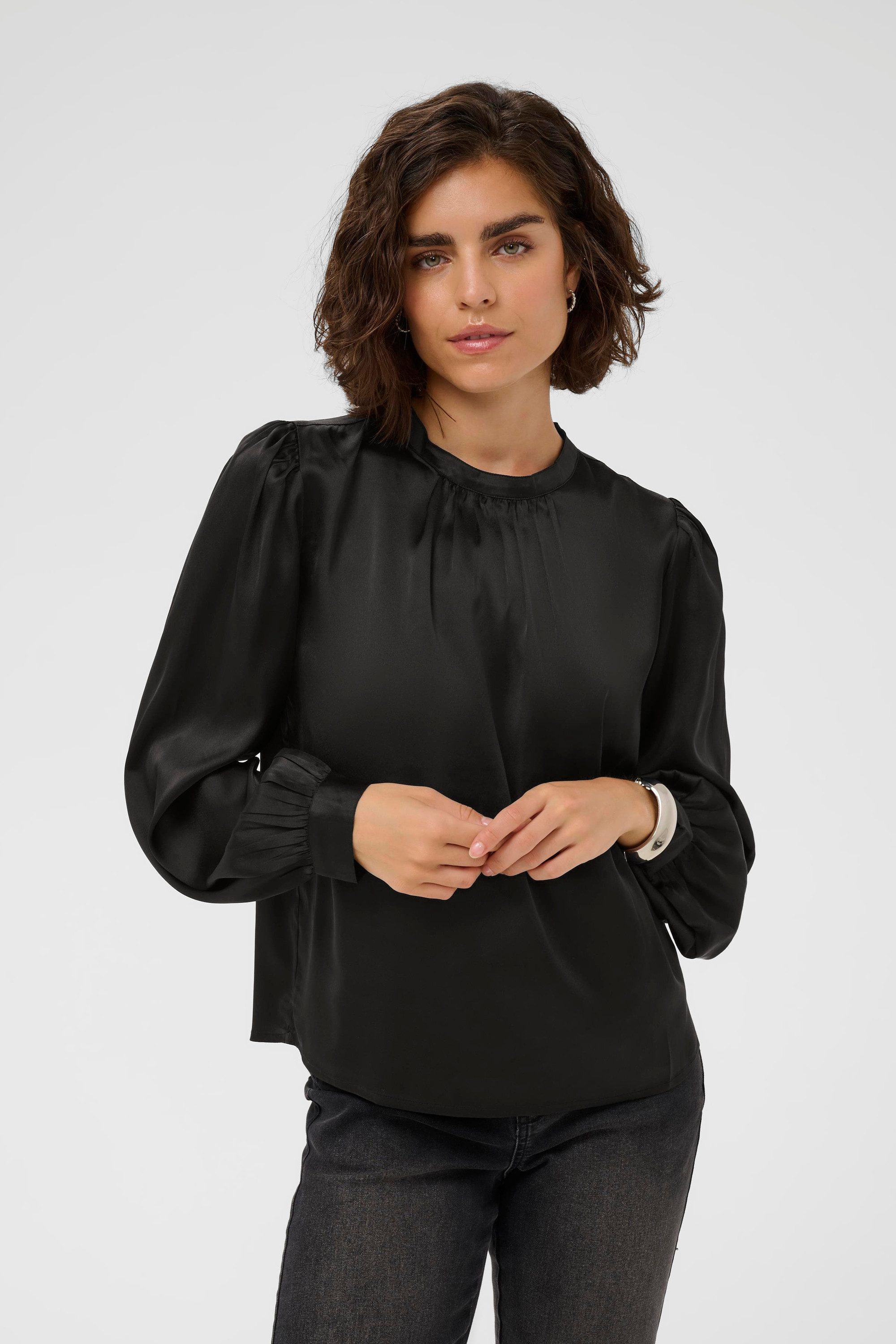 KAFFE Langarmbluse Langarm-Bluse KAamara günstig online kaufen