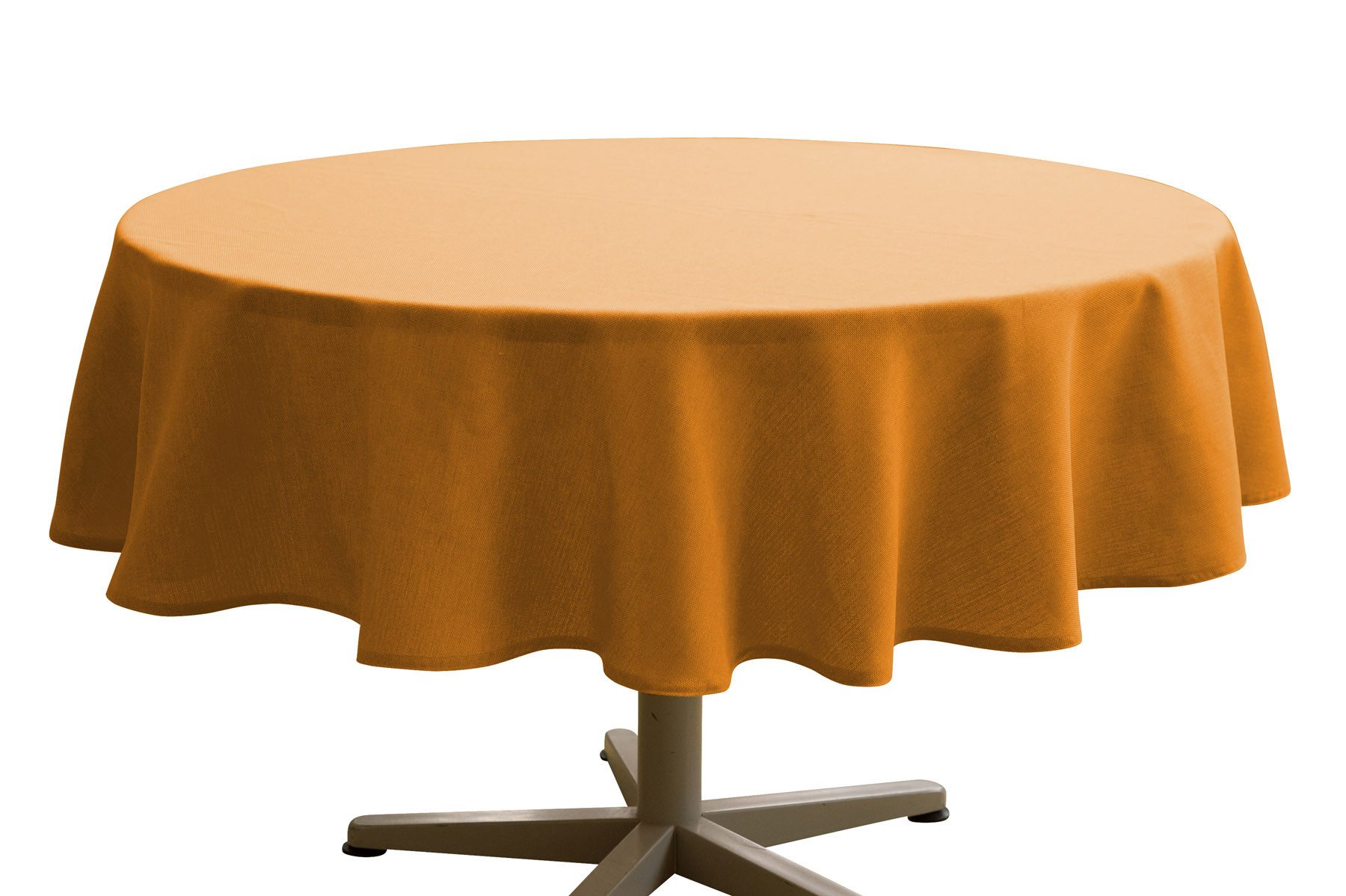 PICHLER Tischdecke Tischdecke rund Panama Kreis 170 bronce (1-tlg), Tischdecke Tischläufer Fest Feier Kommunion
