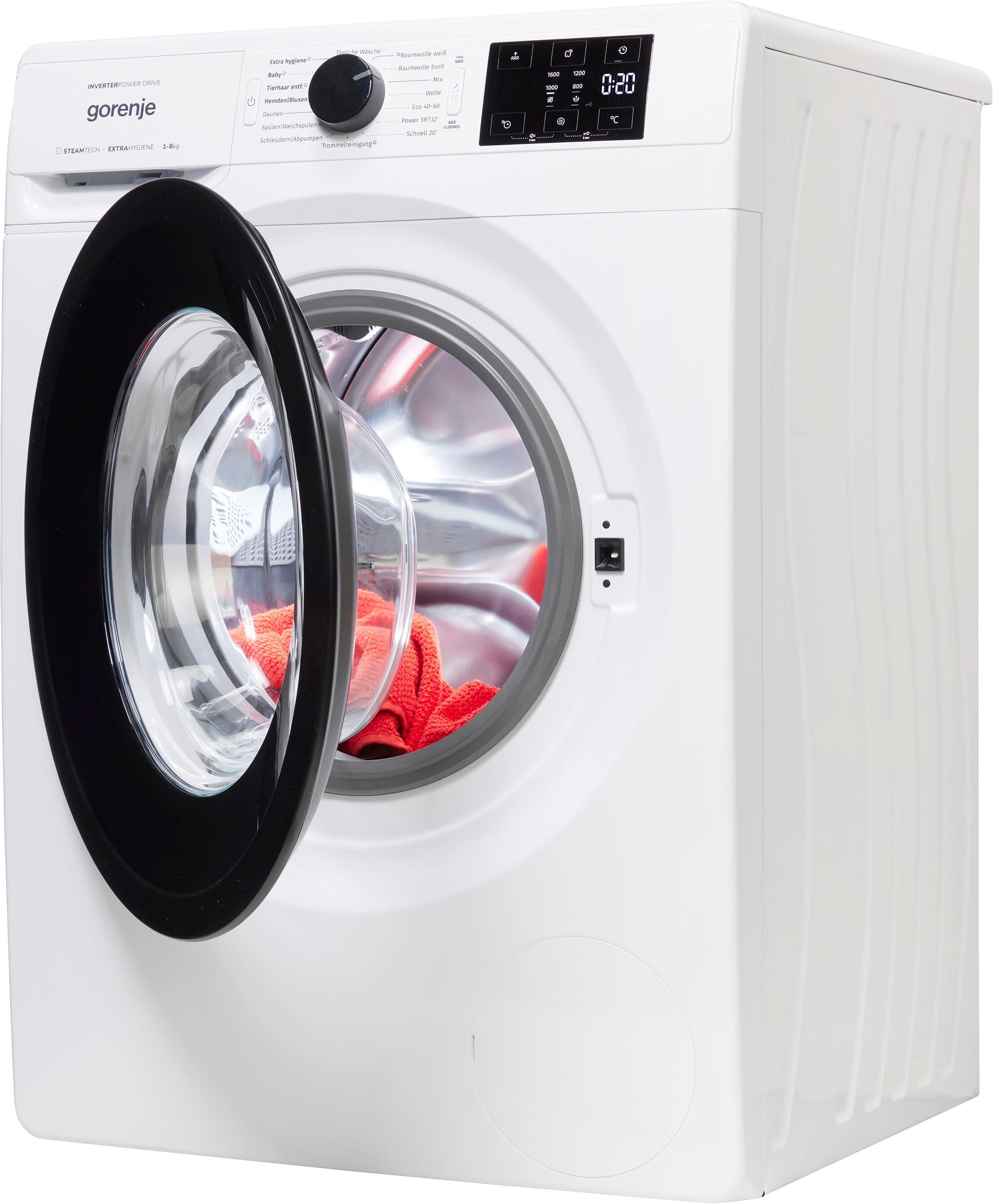 GORENJE Waschmaschine WNEI86APS, 8 kg, 1600 U/min