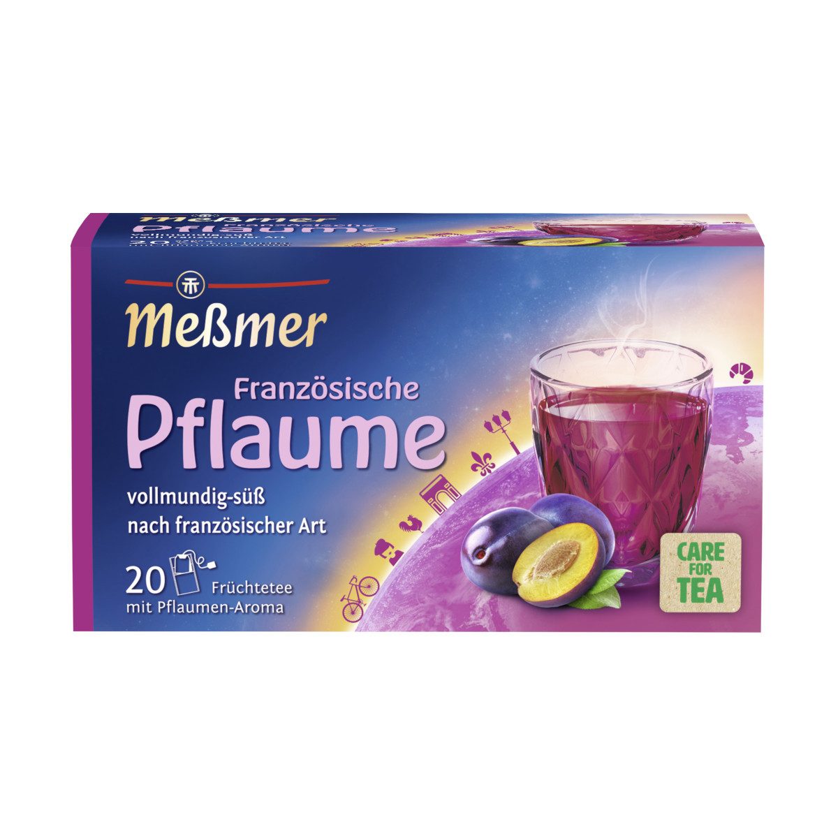 Meßmer Tee, Meßmer Französische Pflaume 20x2,25g Früchtetee Packung 45g