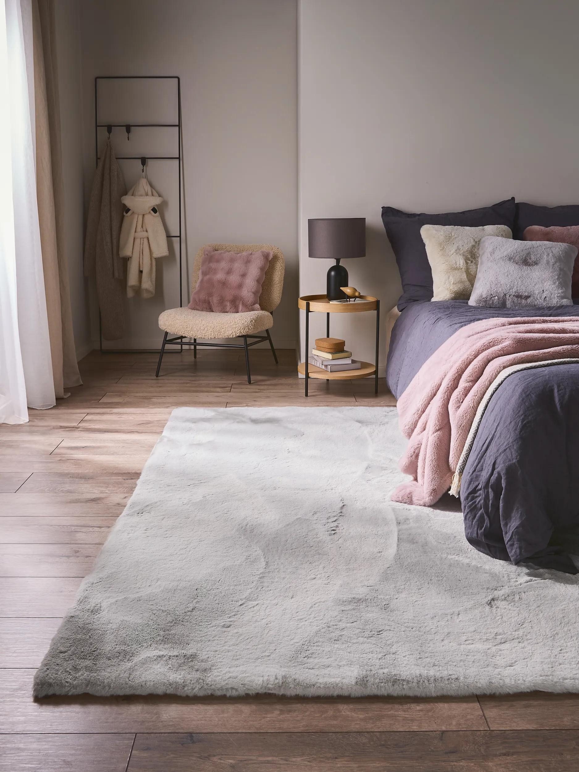 benuta Fellteppich Dave, rechteckig, Höhe: 21 mm, Kunstfaser, Berber, Ethno-Style, Wohnzimmer