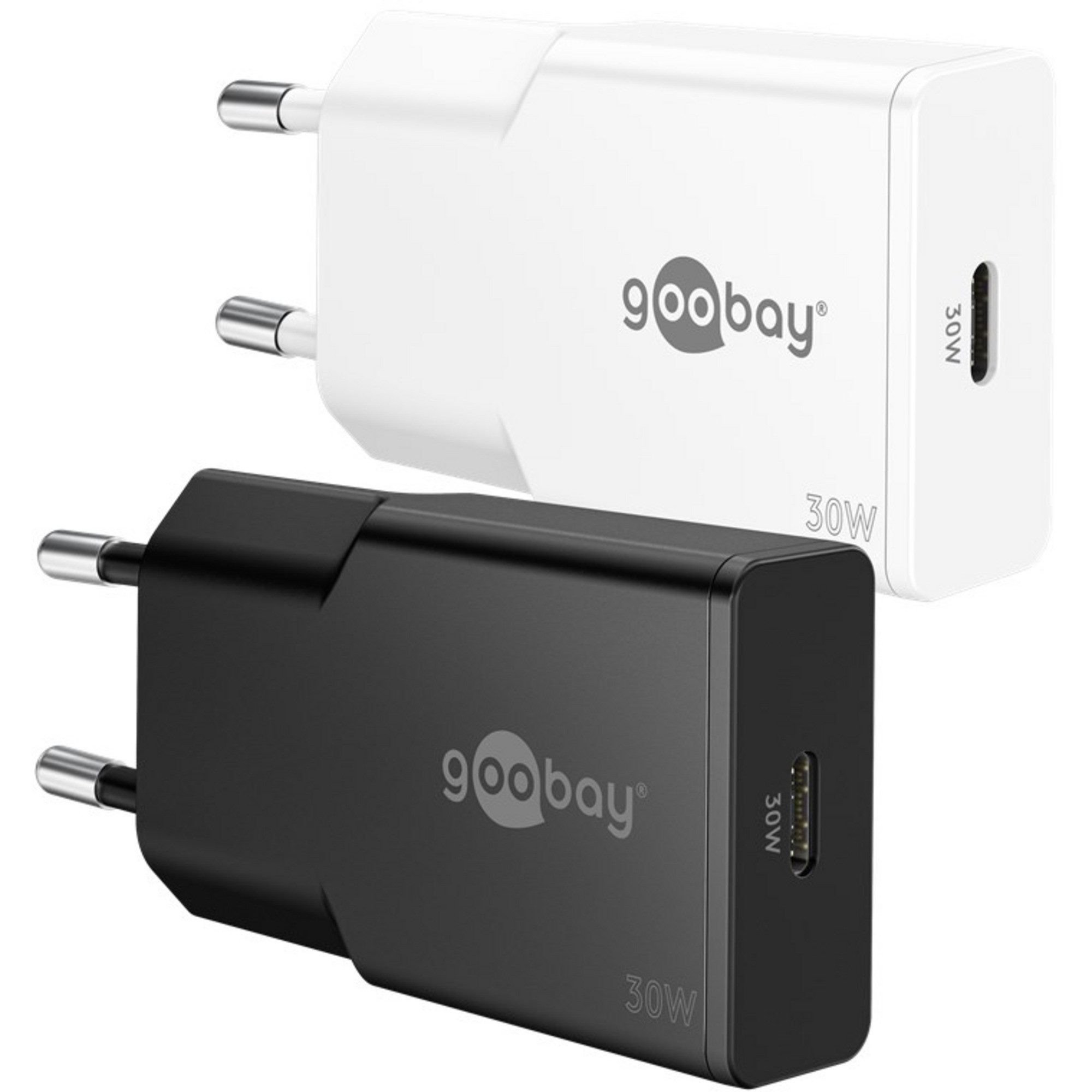 Goobay goobay USB-C PD GaN Schnellladegerät Slim (30 W), Netzteil